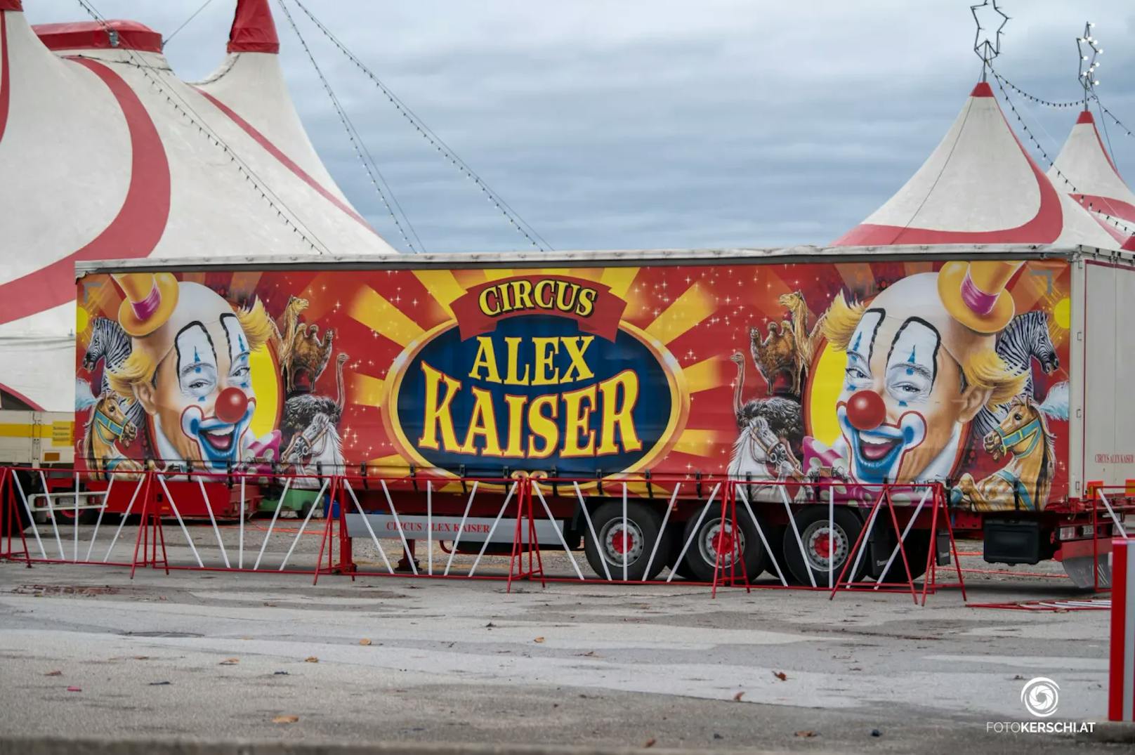 Ein Mann ließ am Samstag gegen 21:40 Uhr seinen Hund bei einem Zirkus im Bezirk Perg ohne Leine los, woraufhin der Hund vier Kamele an den Beinen verletzte.