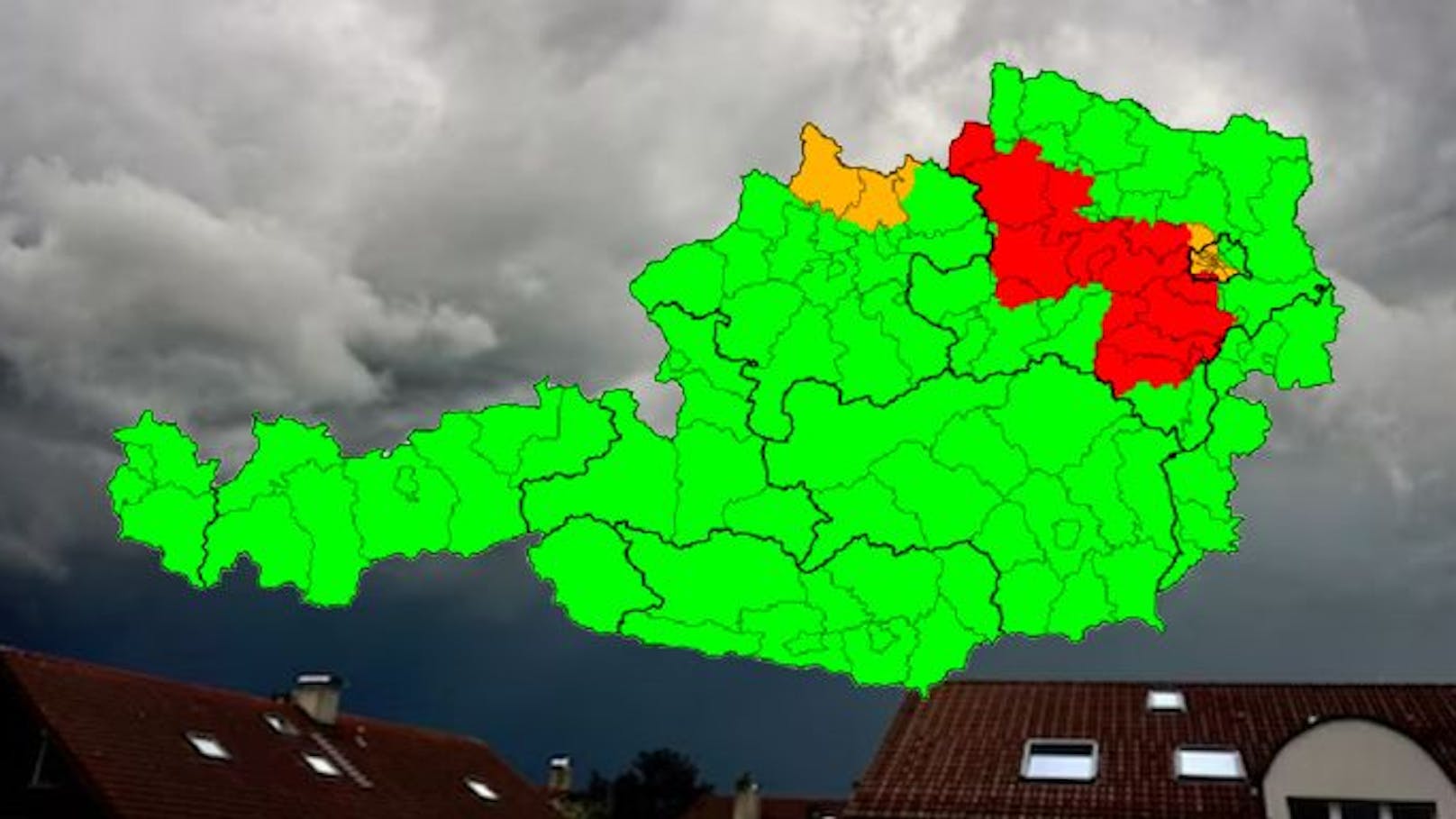 Wetter-Warnung ROT für mehrere Bundesländer ausgerufen