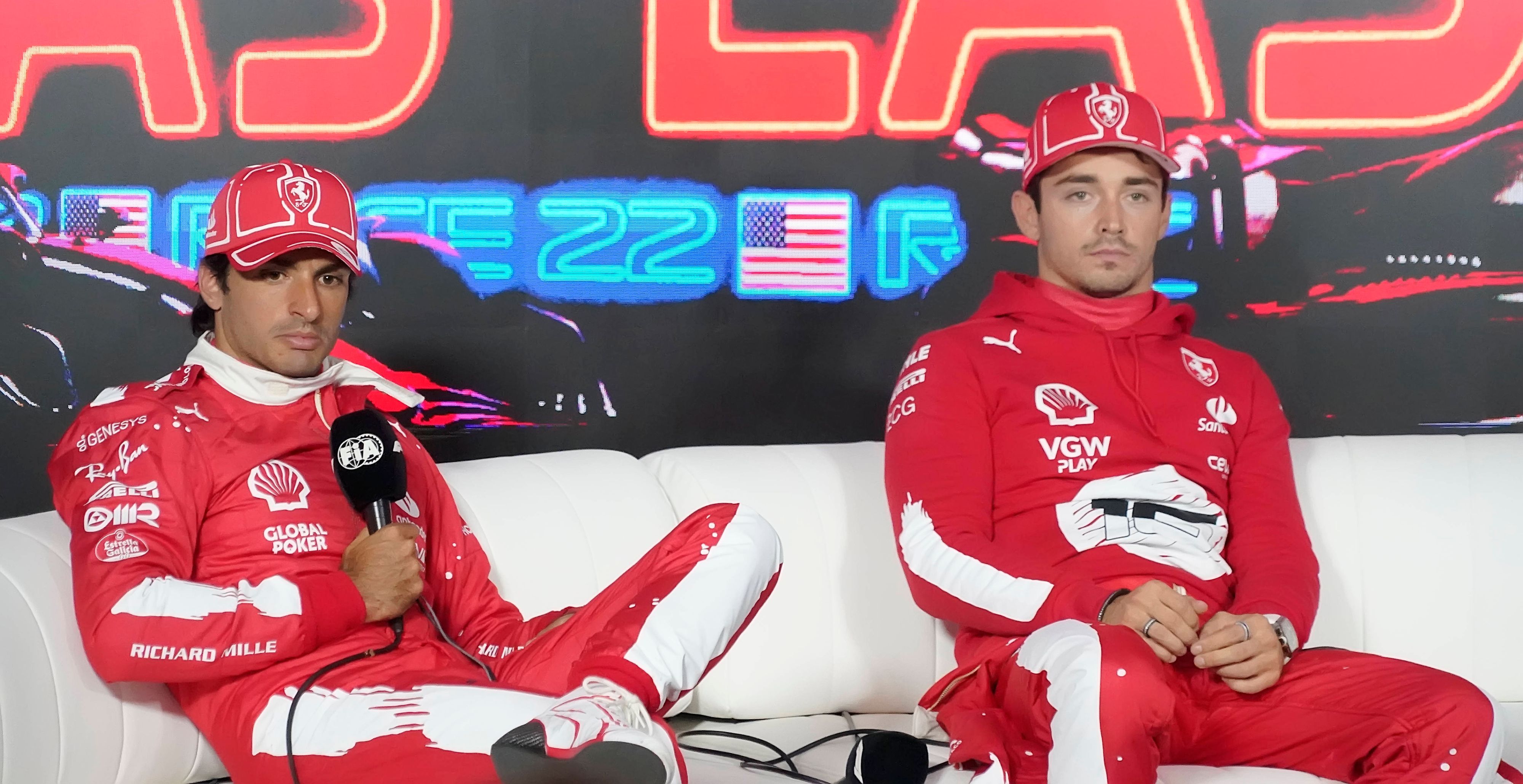 Carlos Sainz und Charles Leclerc