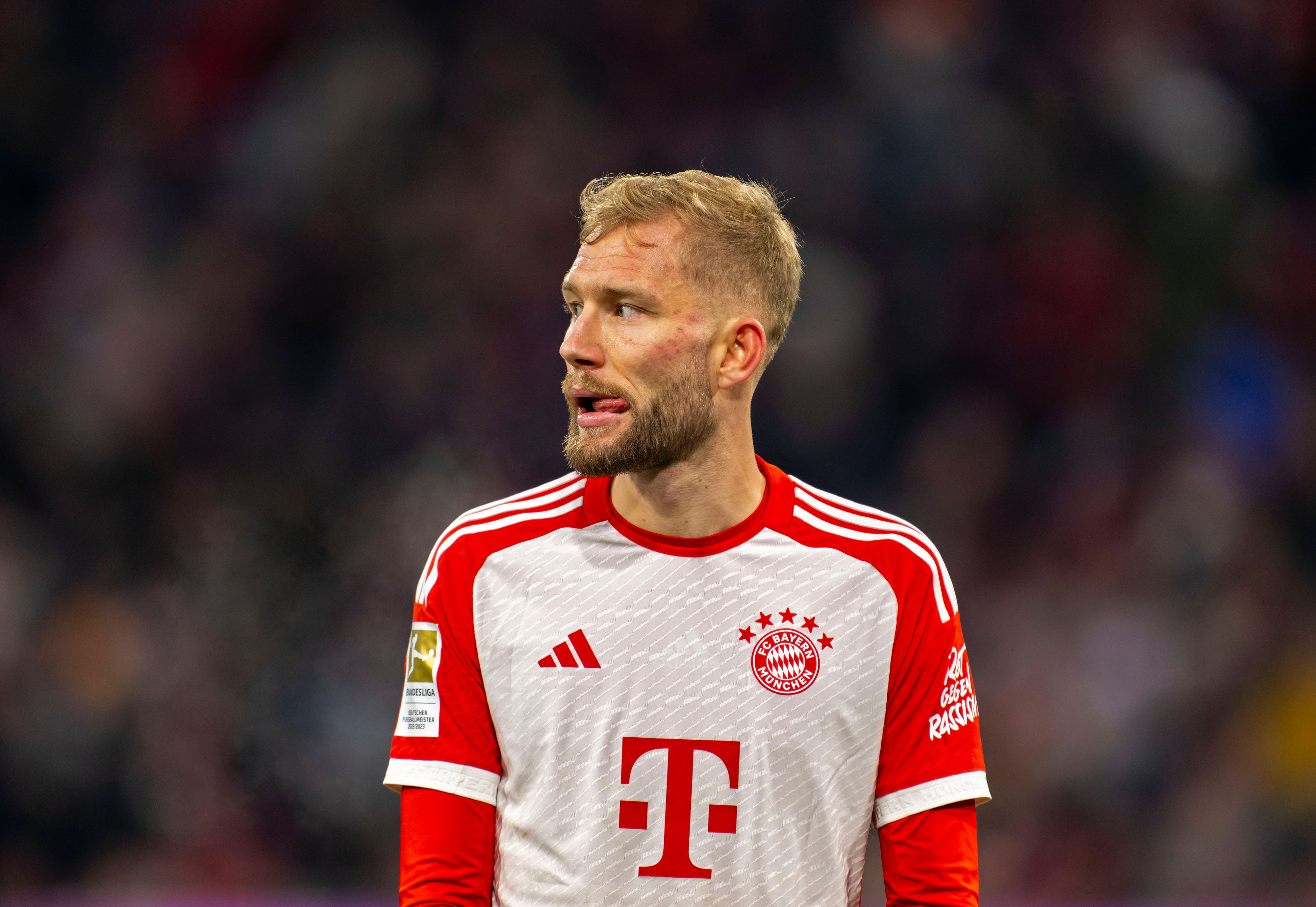 ÖFB-Star Konrad Laimer im aktuellen Bayern-Heimdress.