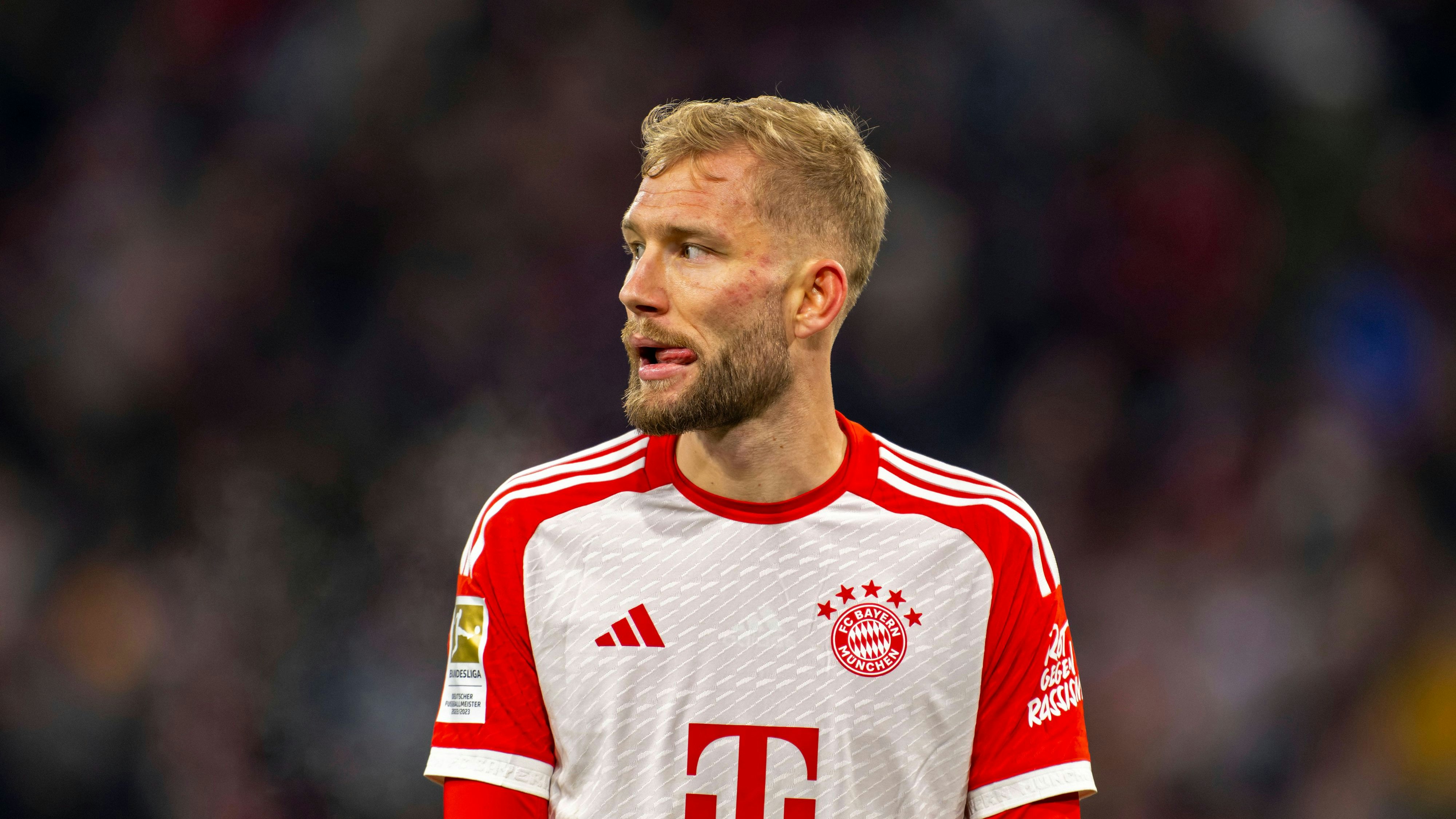 ÖFB-Star Konrad Laimer im aktuellen Bayern-Heimdress.