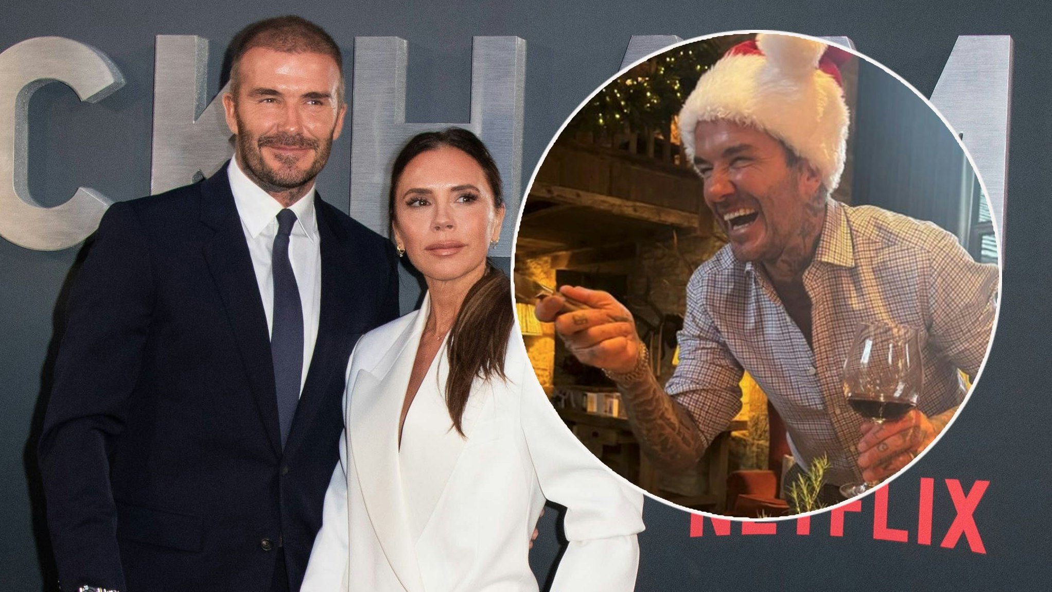 Die Beckhams feierten ausgelassen Weihnachten.