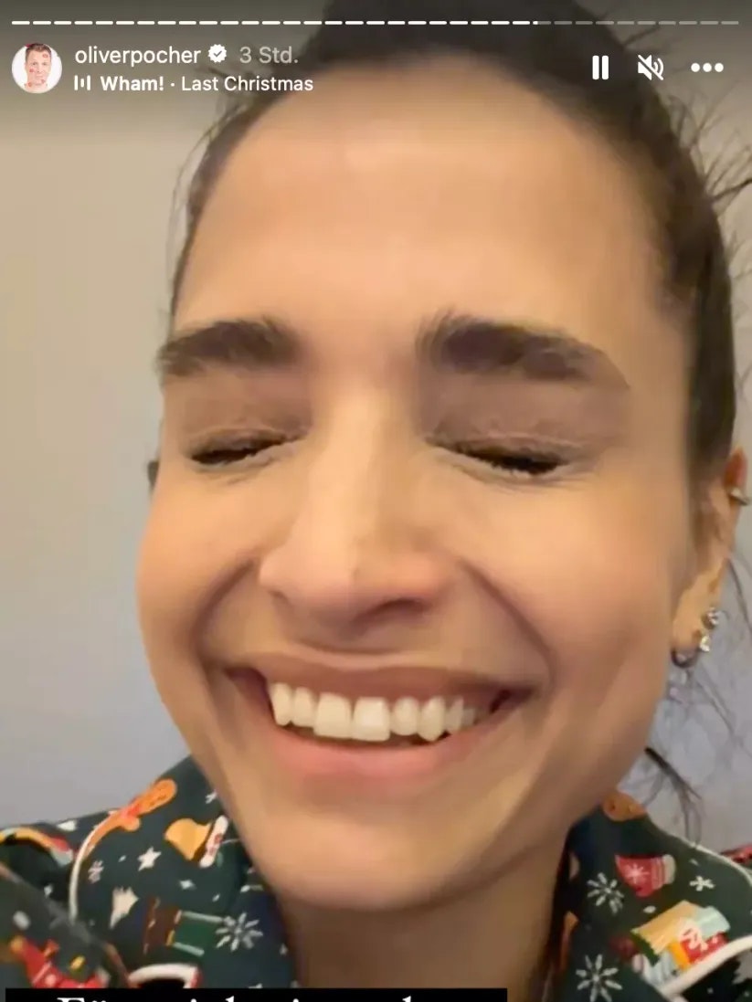 Oliver und Amira Pocher im Video-Chat