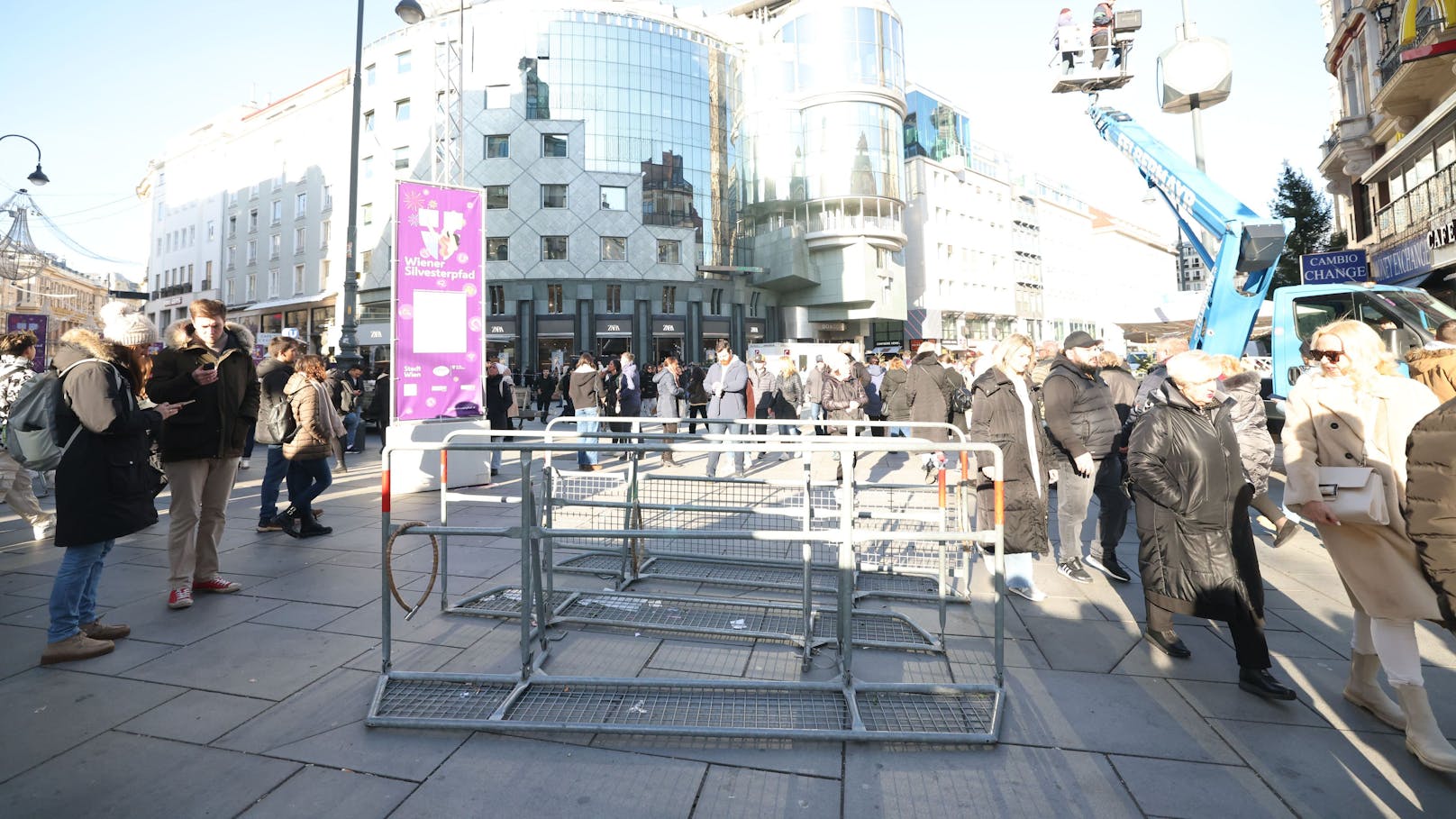 Auch am Stephansplatz wird eine Bühne stehen. 