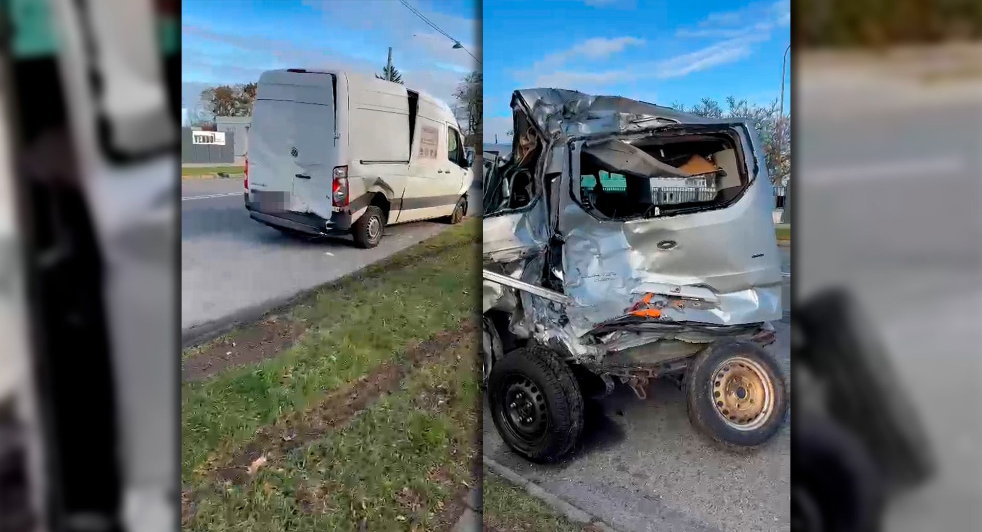 Schwerer Verkehrsunfall auf der Leopoldauer Straße (Wien-Floridsdorf)