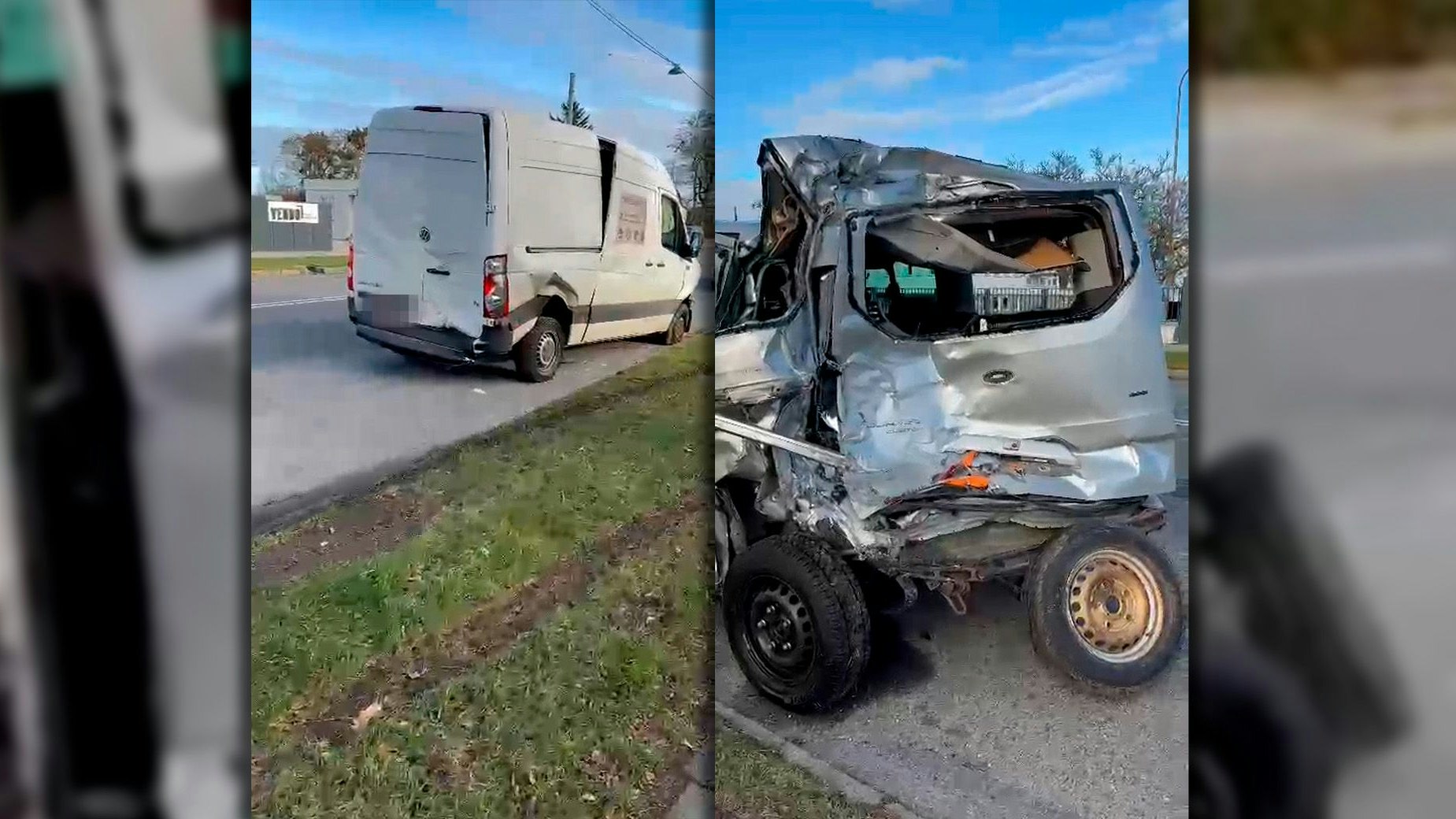 Schwerer Verkehrsunfall auf der Leopoldauer Straße (Wien-Floridsdorf)