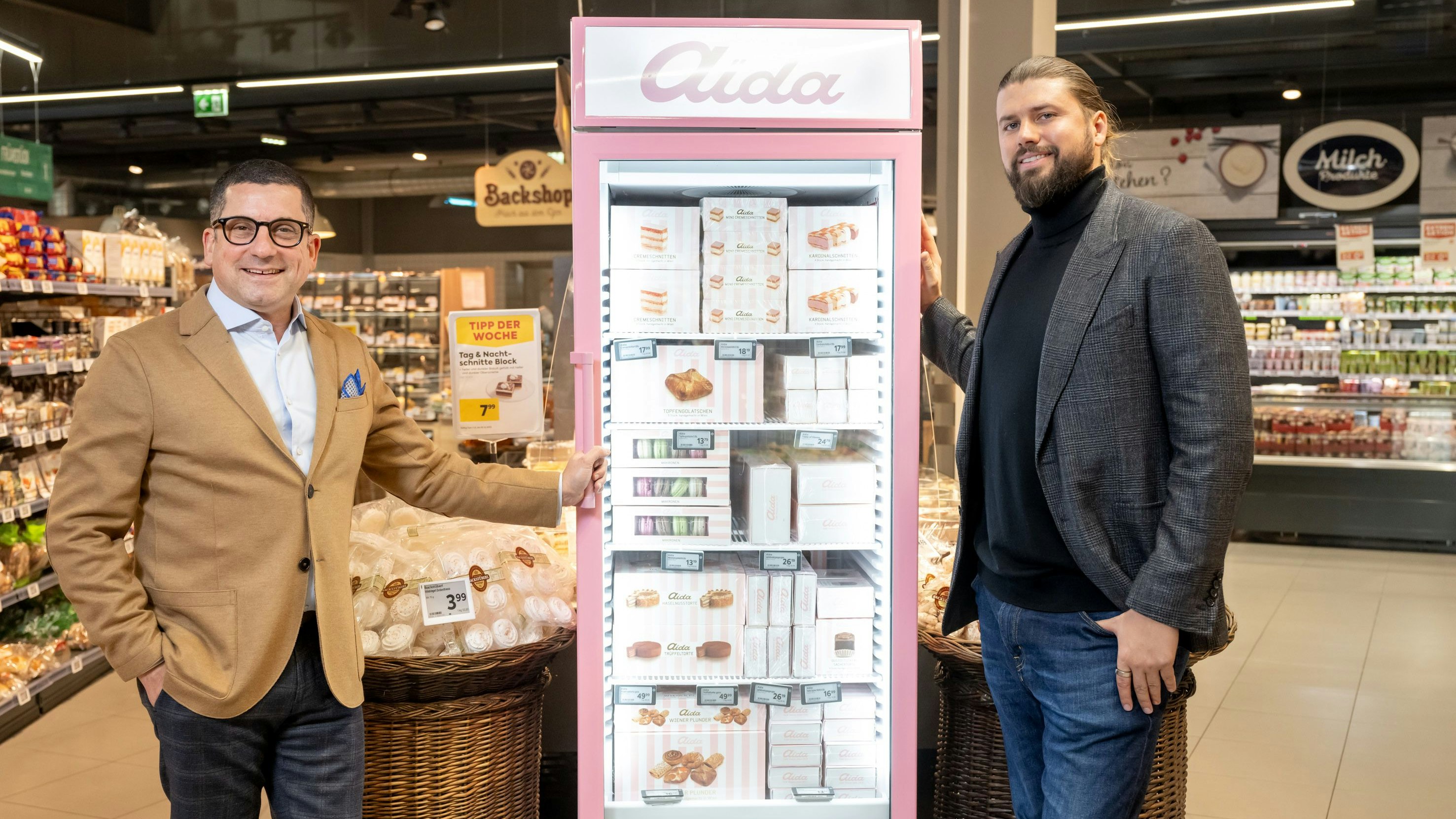 14 Aida-Schmankerl werden in ausgewählten Billa-Märkten in Wien und Umgebung als Tiefkühlprodukte angeboten.
