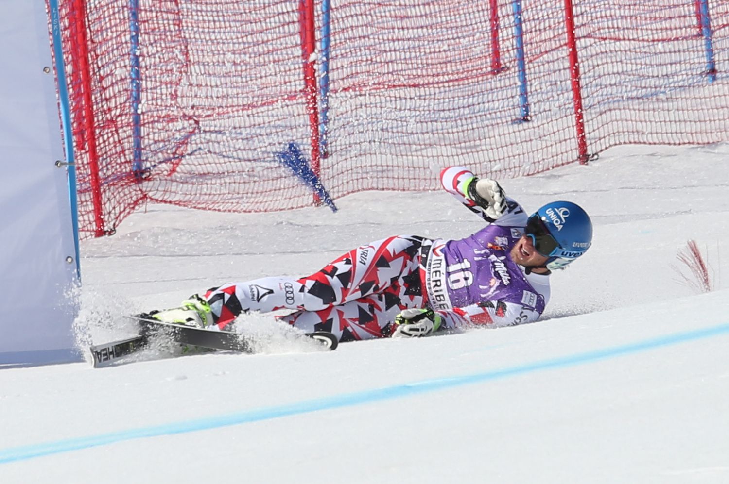 Matthias Mayer verletzte sich 2015 trotz Airbags beim Sturz in Gröden.