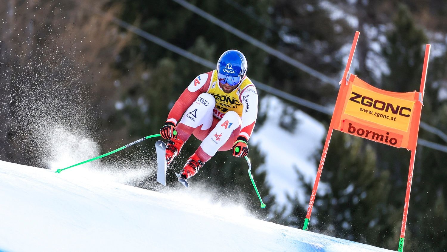 Österreichs Ski-Star Marco Schwarz stürzte in Bormio schwer. 