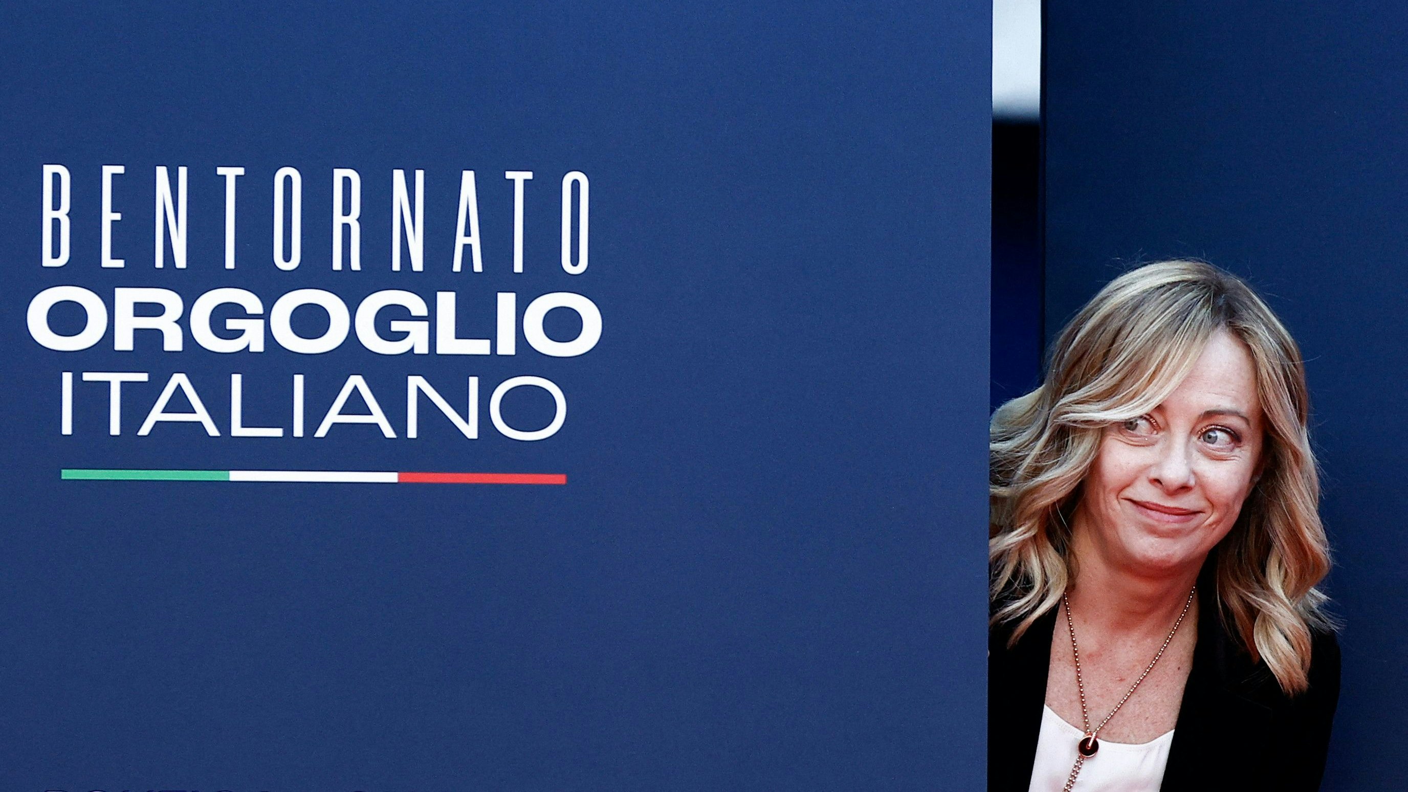 Wohl erst mit zwei Wochen Verspätung wird Meloni die Rede halten können.