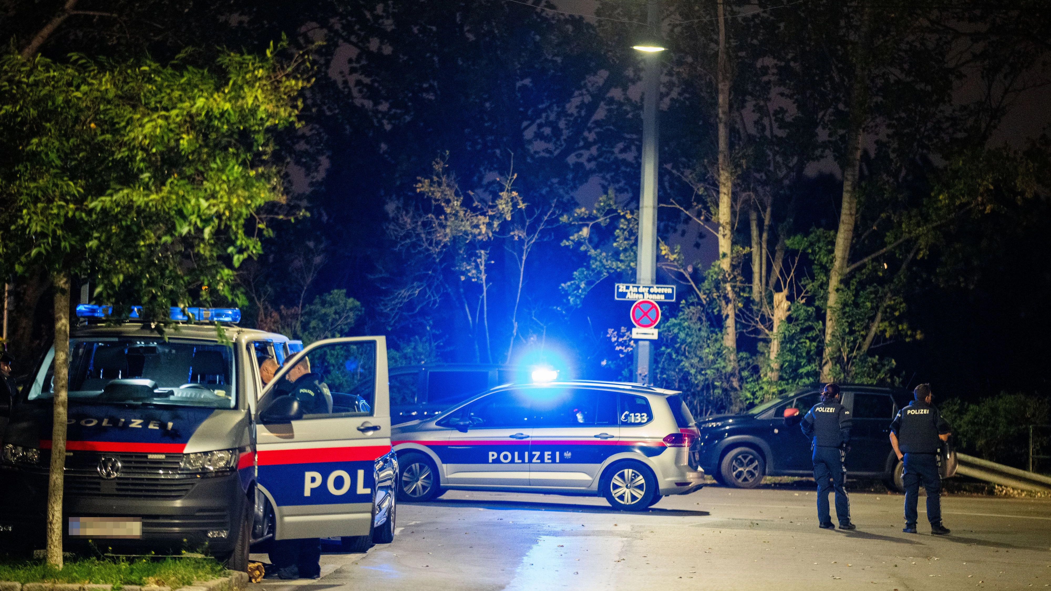 Archivbild eines Polizeieinsatzes in Wien-Floridsdorf. 
