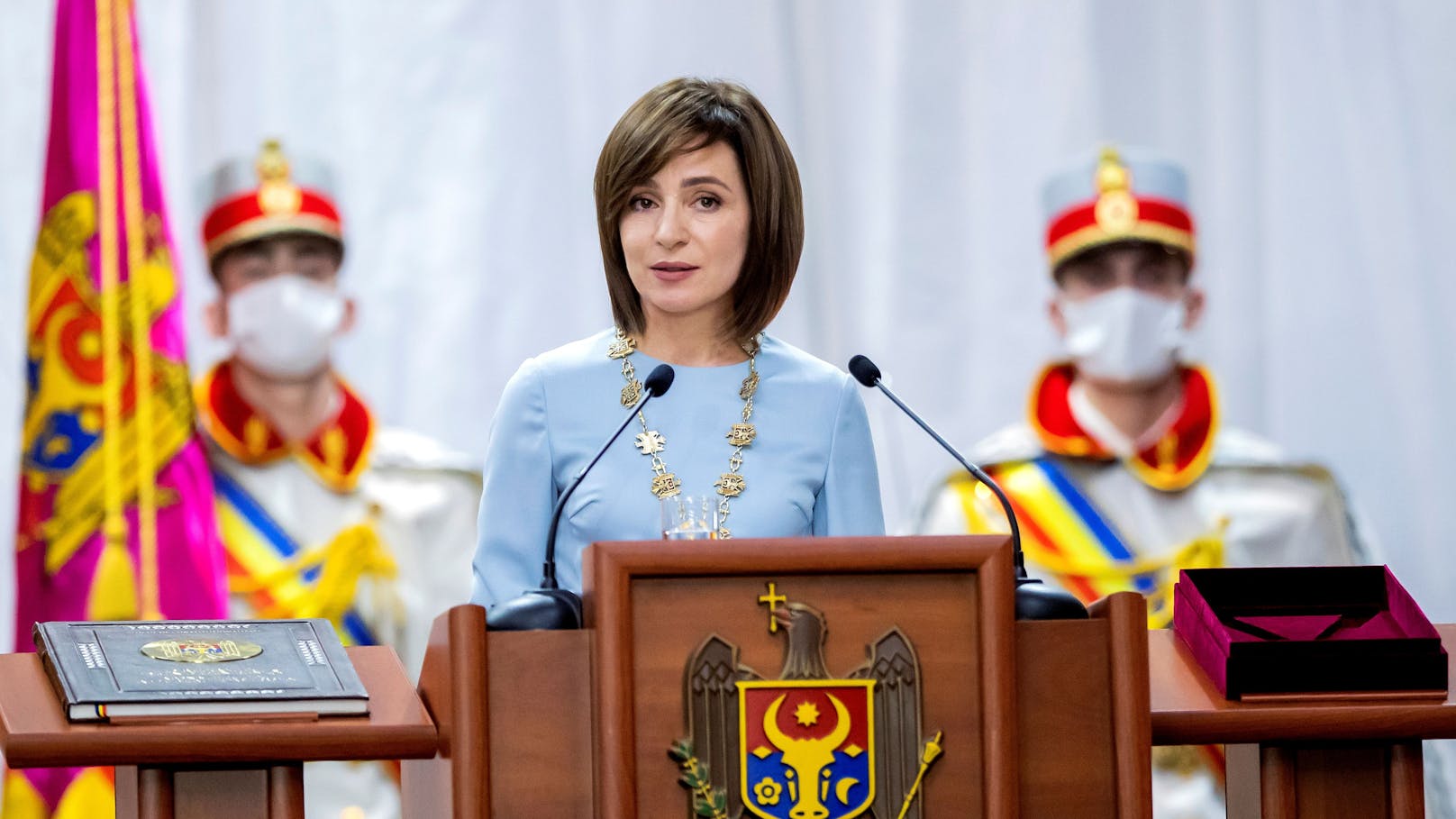Maia Sandu warnte, dass Putin nicht aufhören werde, wenn man ihn nicht stoppt.
