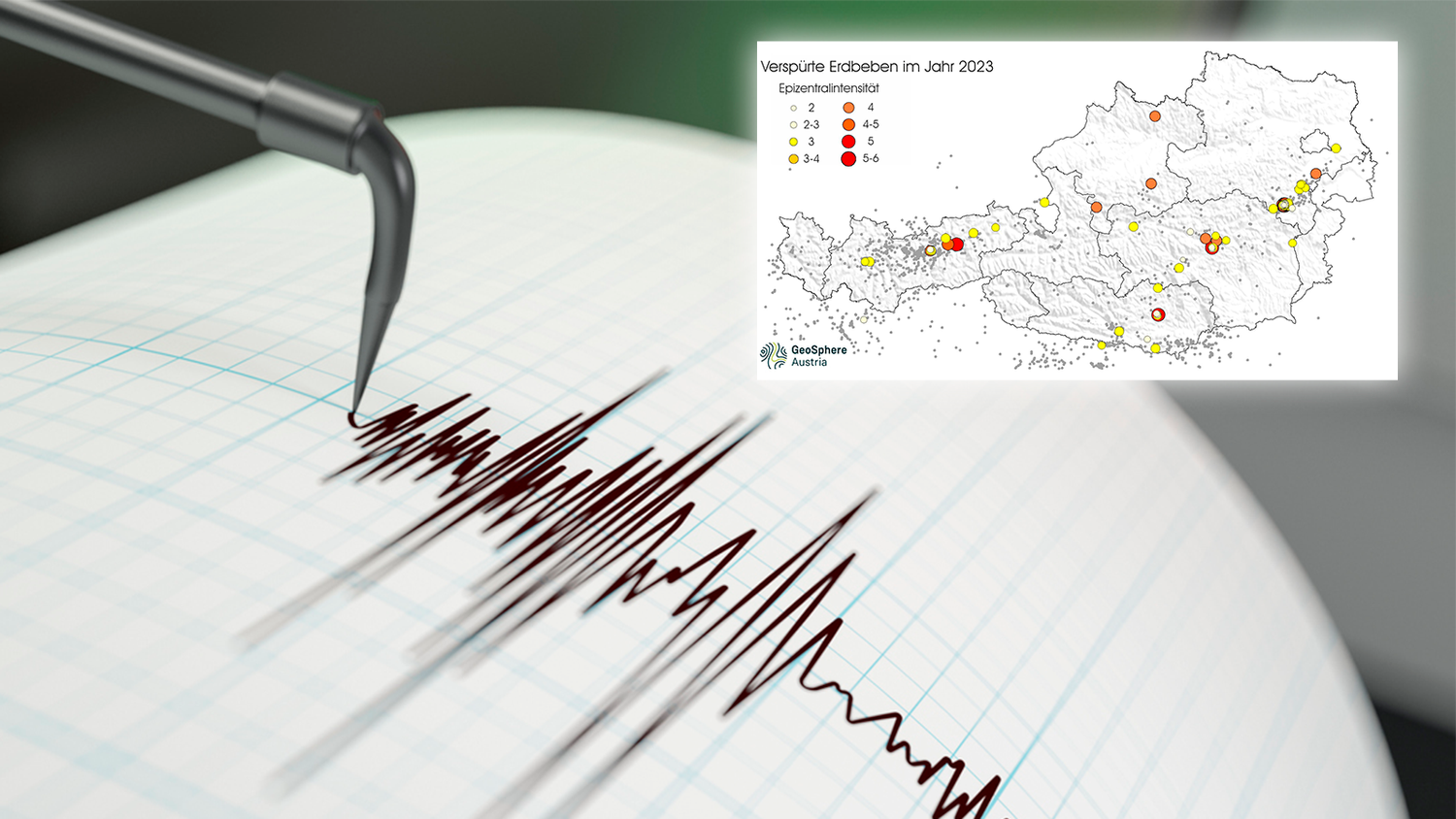 77-mal lag in Österreich selbst das Epizentrum. 