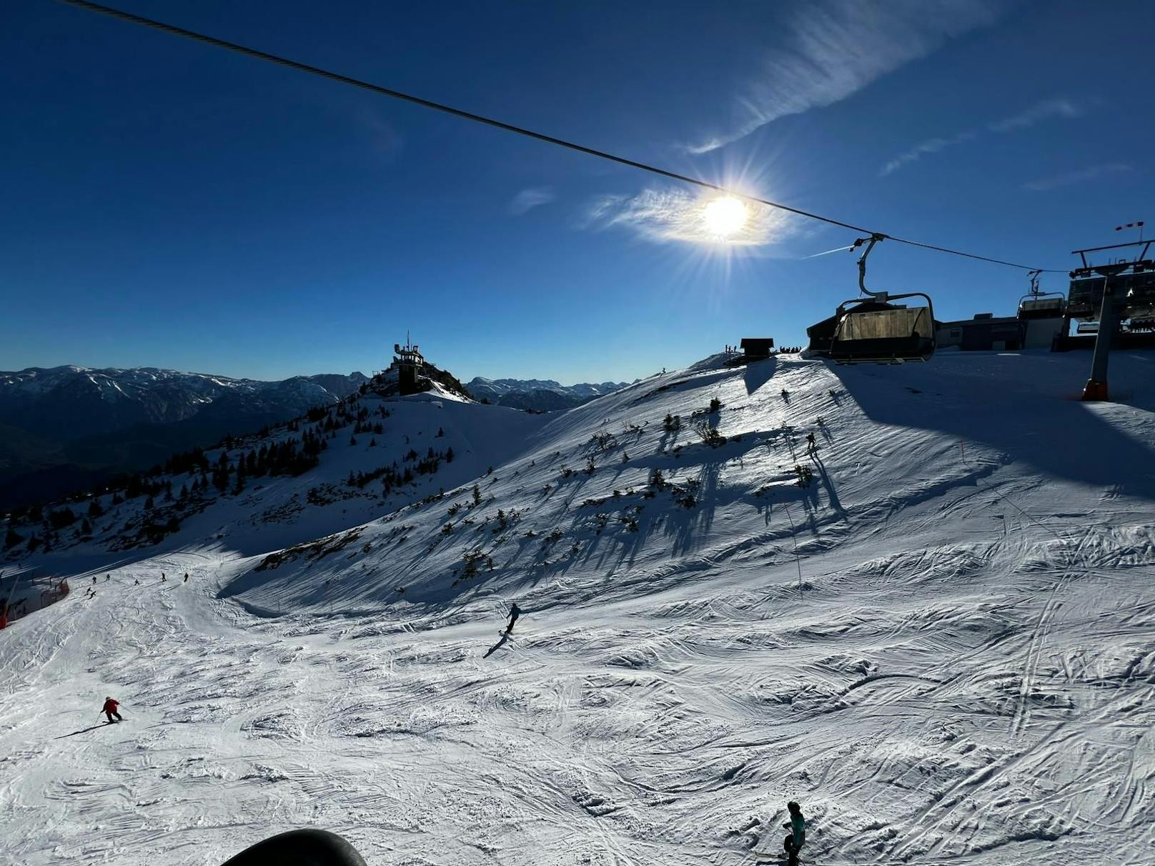 Derzeit liegen am Hochkar am Berg 80 Zentimeter Schnee.