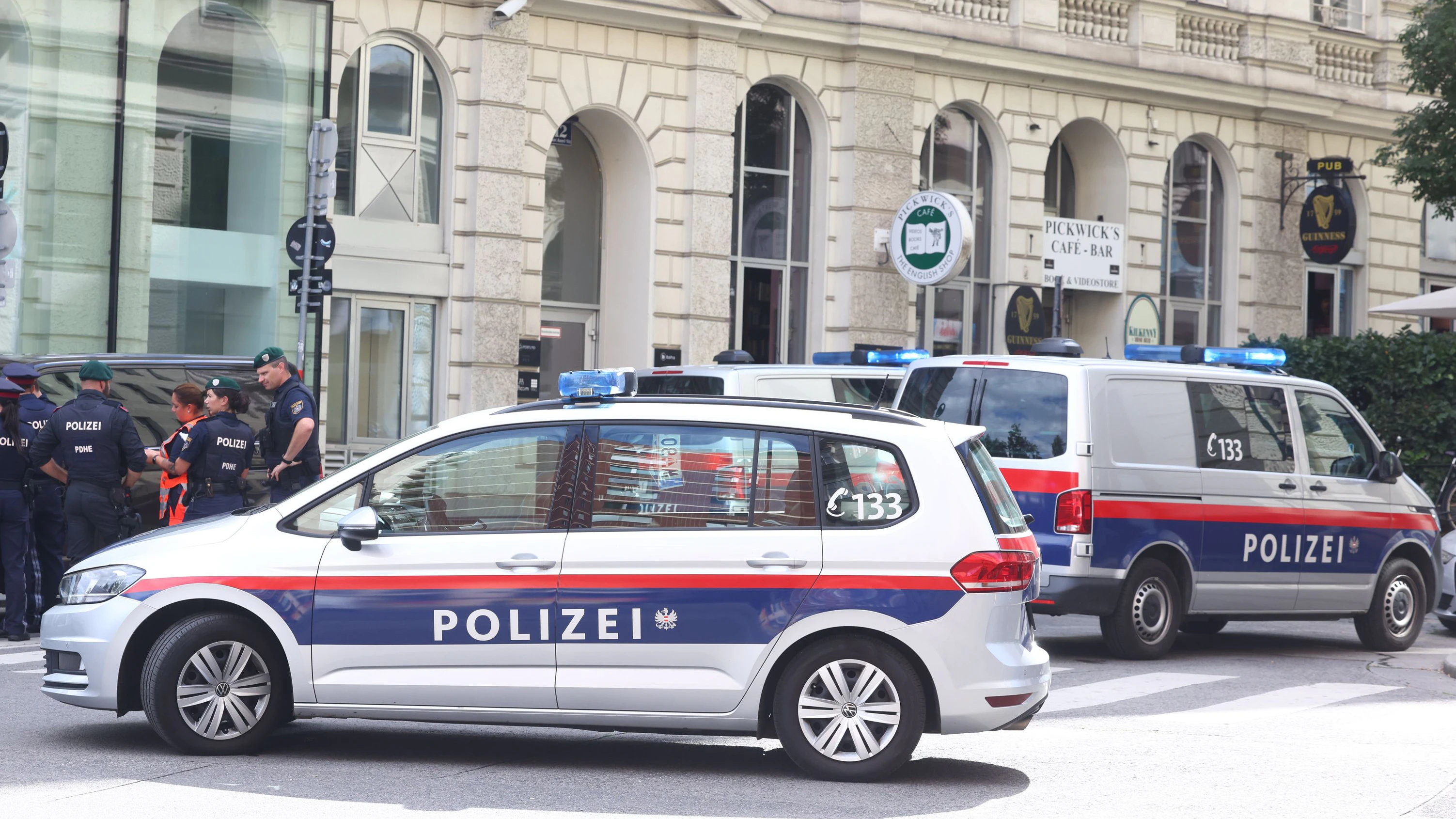 Archivbild eines Polizeieinsatzes in Wien.
