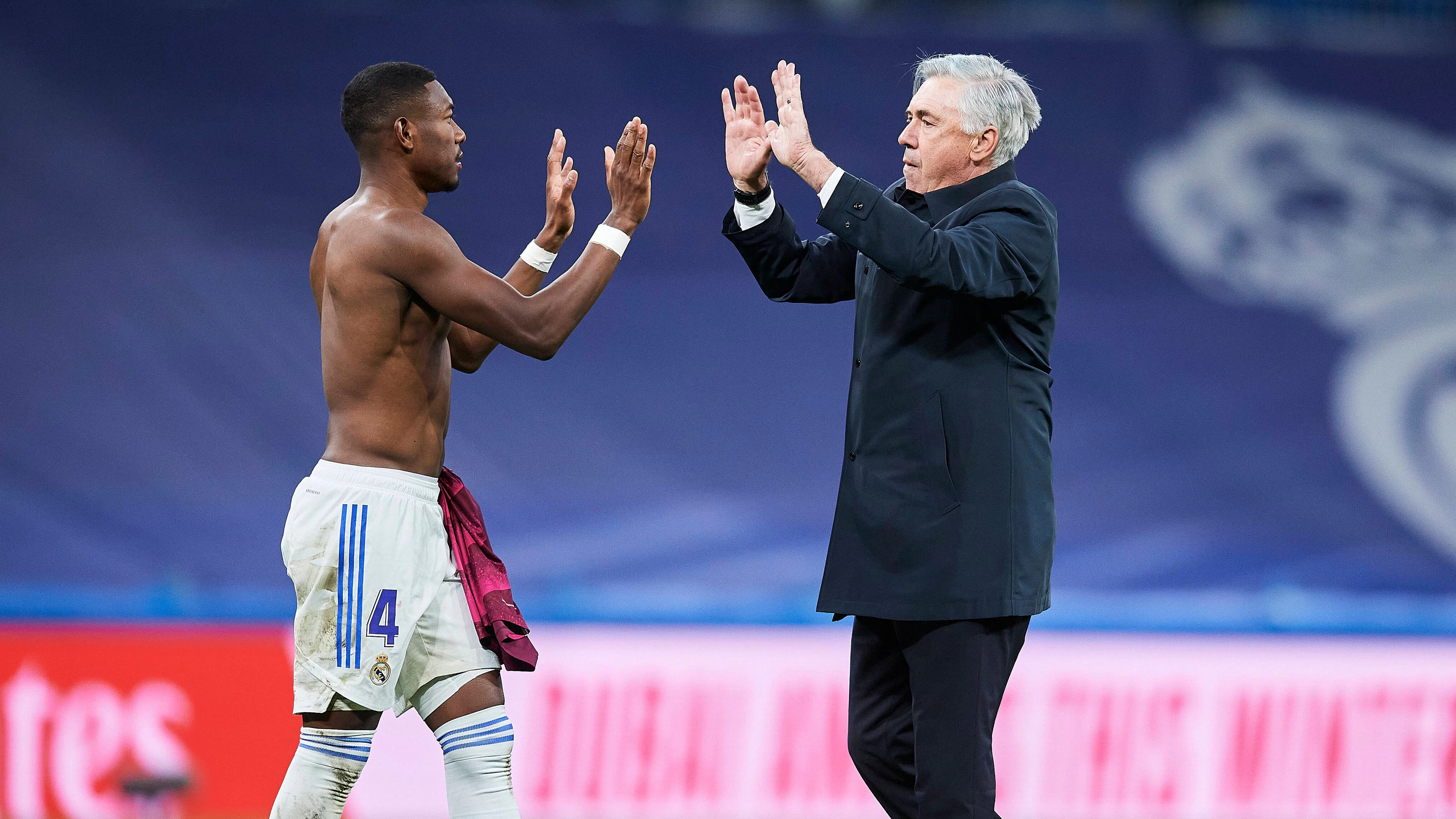 David Alaba und Carlo Ancelotti