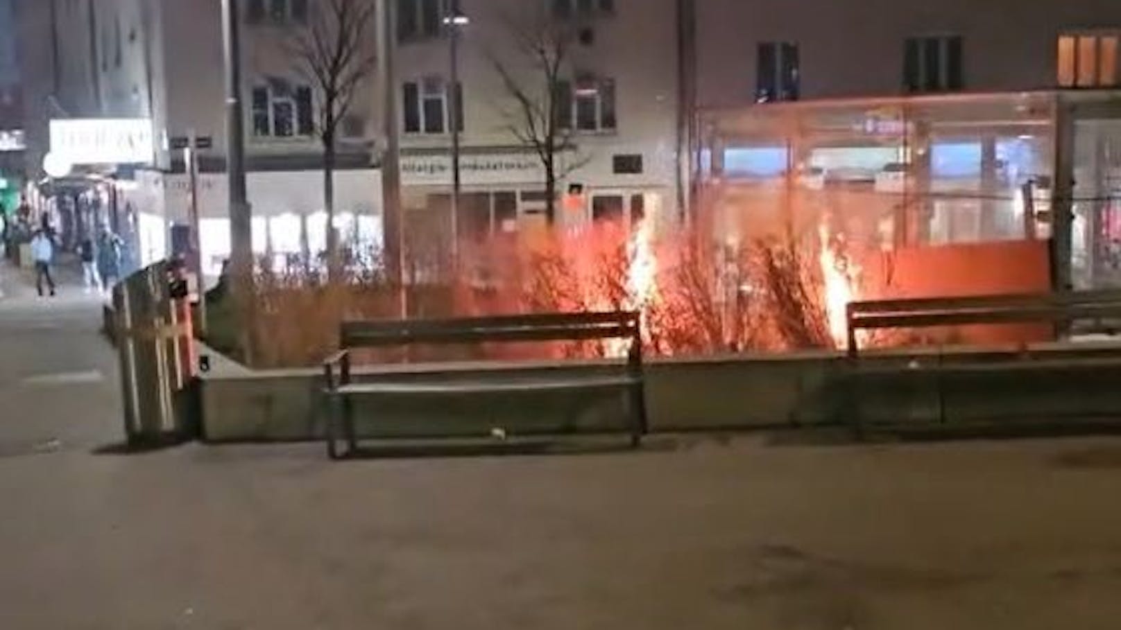 Am Samstagabend kam es auf Grund einer Pyro-Entgleisung (nicht nur) zu einem Busch-Brand in Wien-Favoriten,
