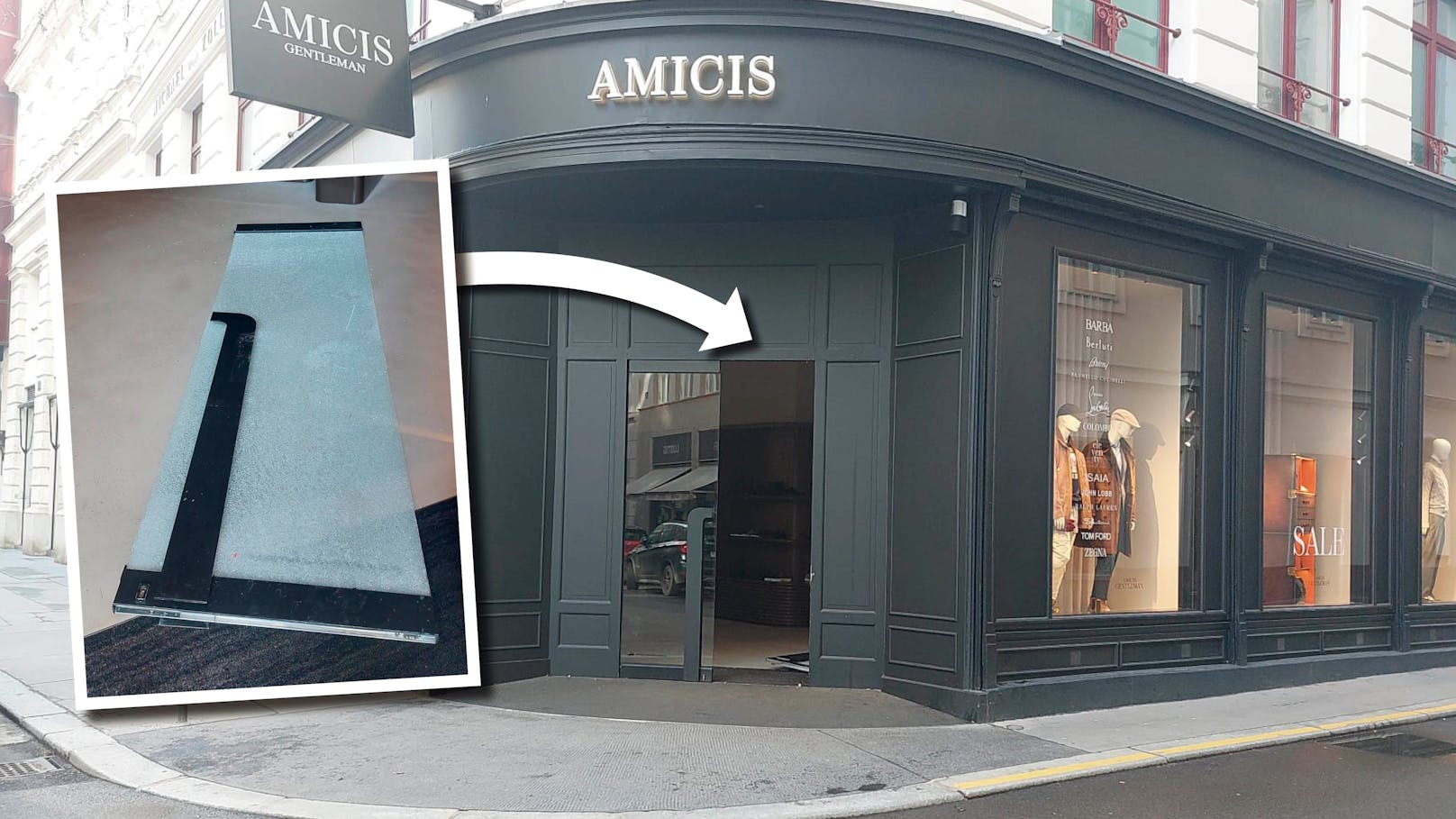 Schon wieder "Rammbock"-Coup in Wiener Luxus-Shop