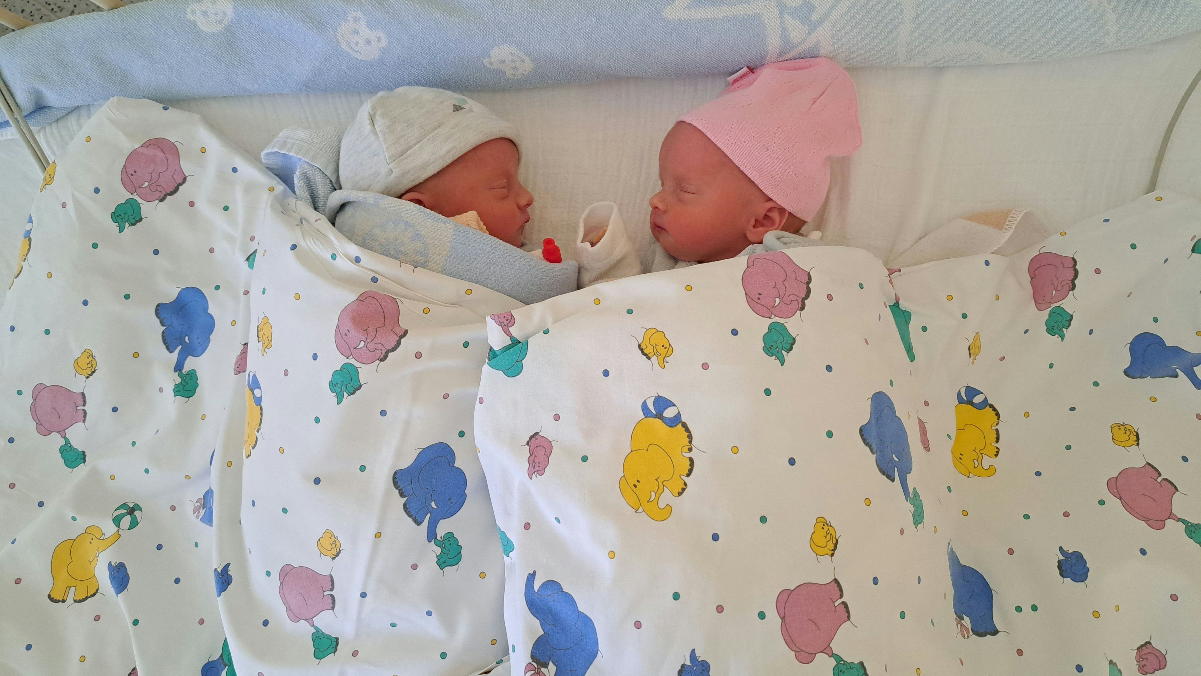 Neujahrs-Zwillinge im Tullner Spital