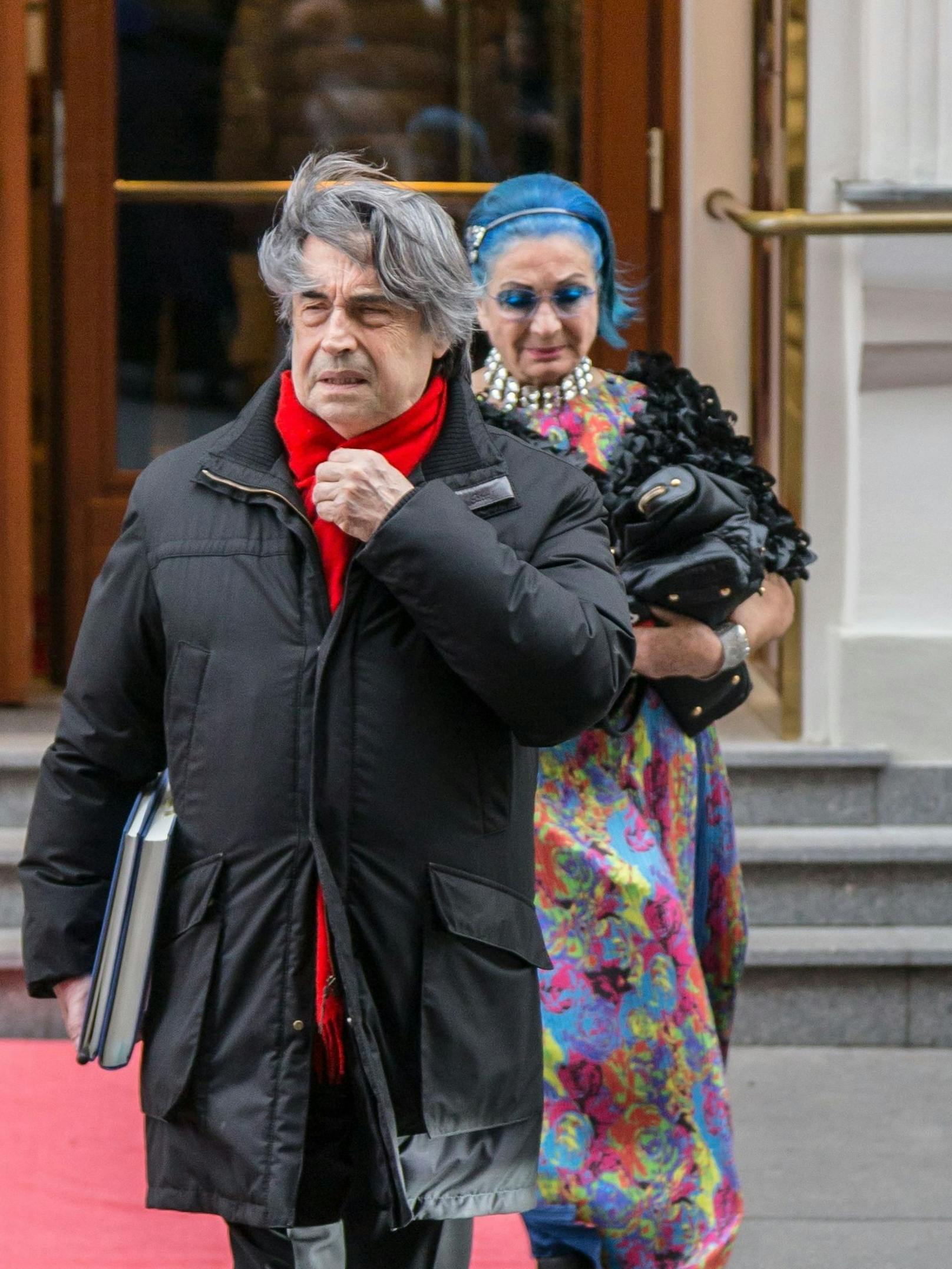 Riccardo mit Ehefrau Cristina Mazzavillani.