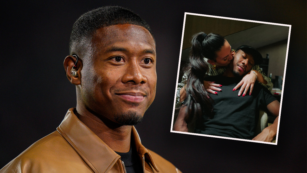 David Alaba und sein Neujahrs-Bussi.