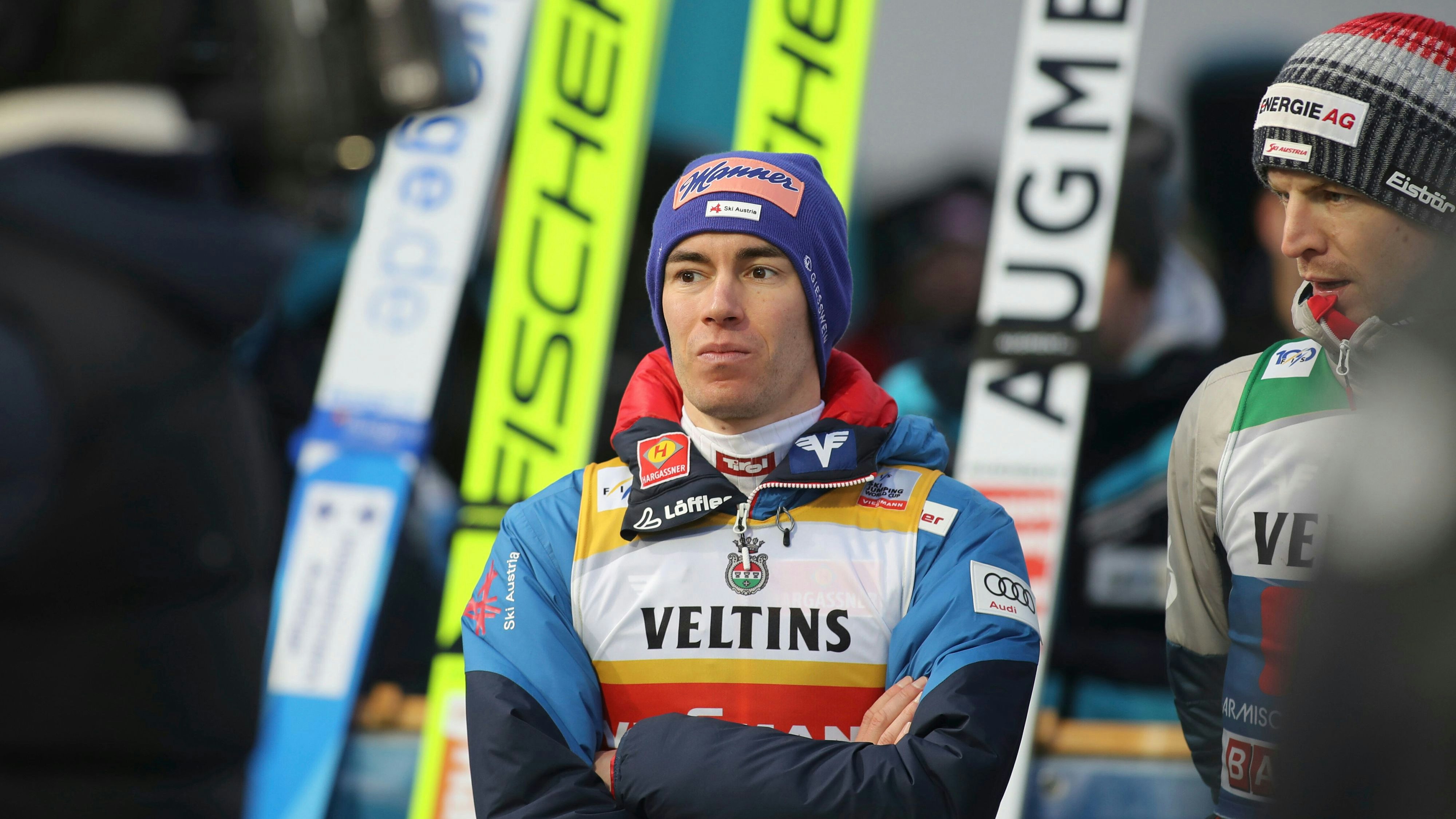 Stefan Kraft ist nach zwei von vier Springen nachdenklich.