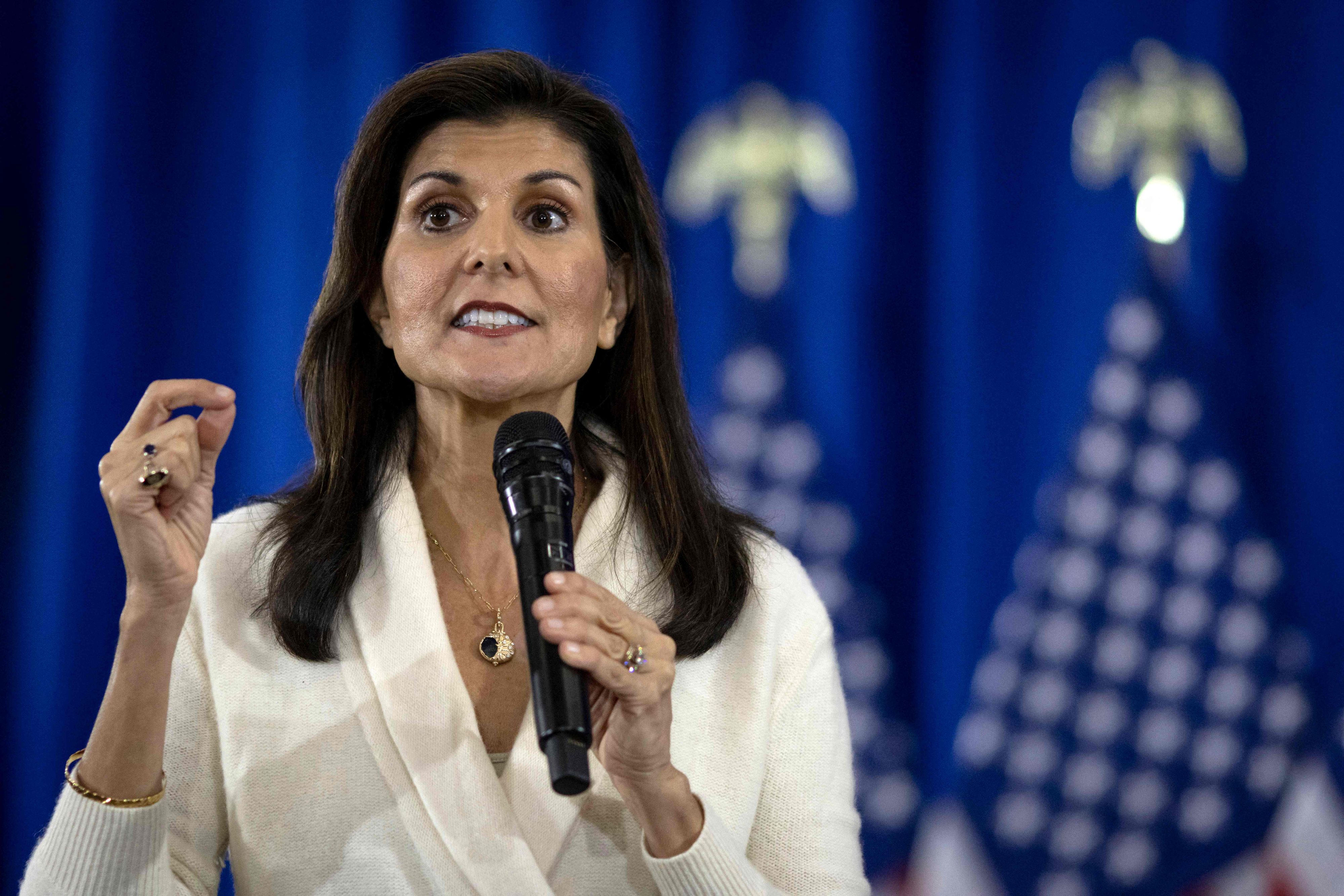 Antwortet ausweichend auf die Frage nach den Ursachen für den Bürgerkrieg: Nikki Haley.