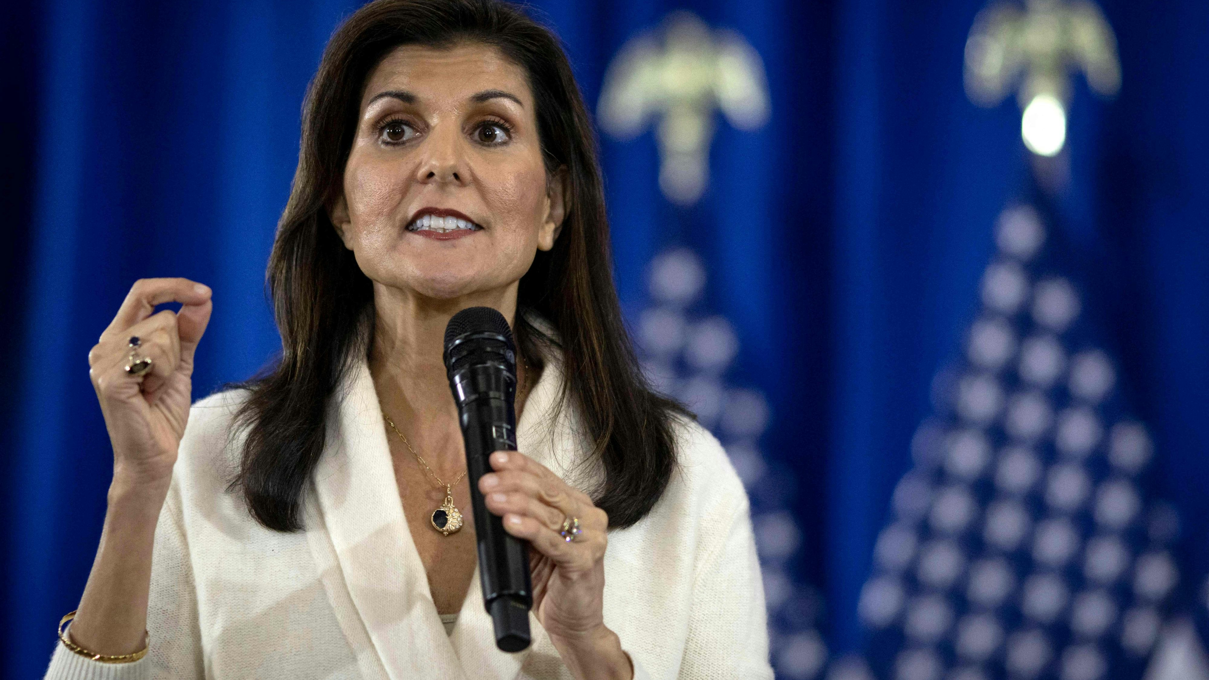 Antwortet ausweichend auf die Frage nach den Ursachen für den Bürgerkrieg: Nikki Haley.