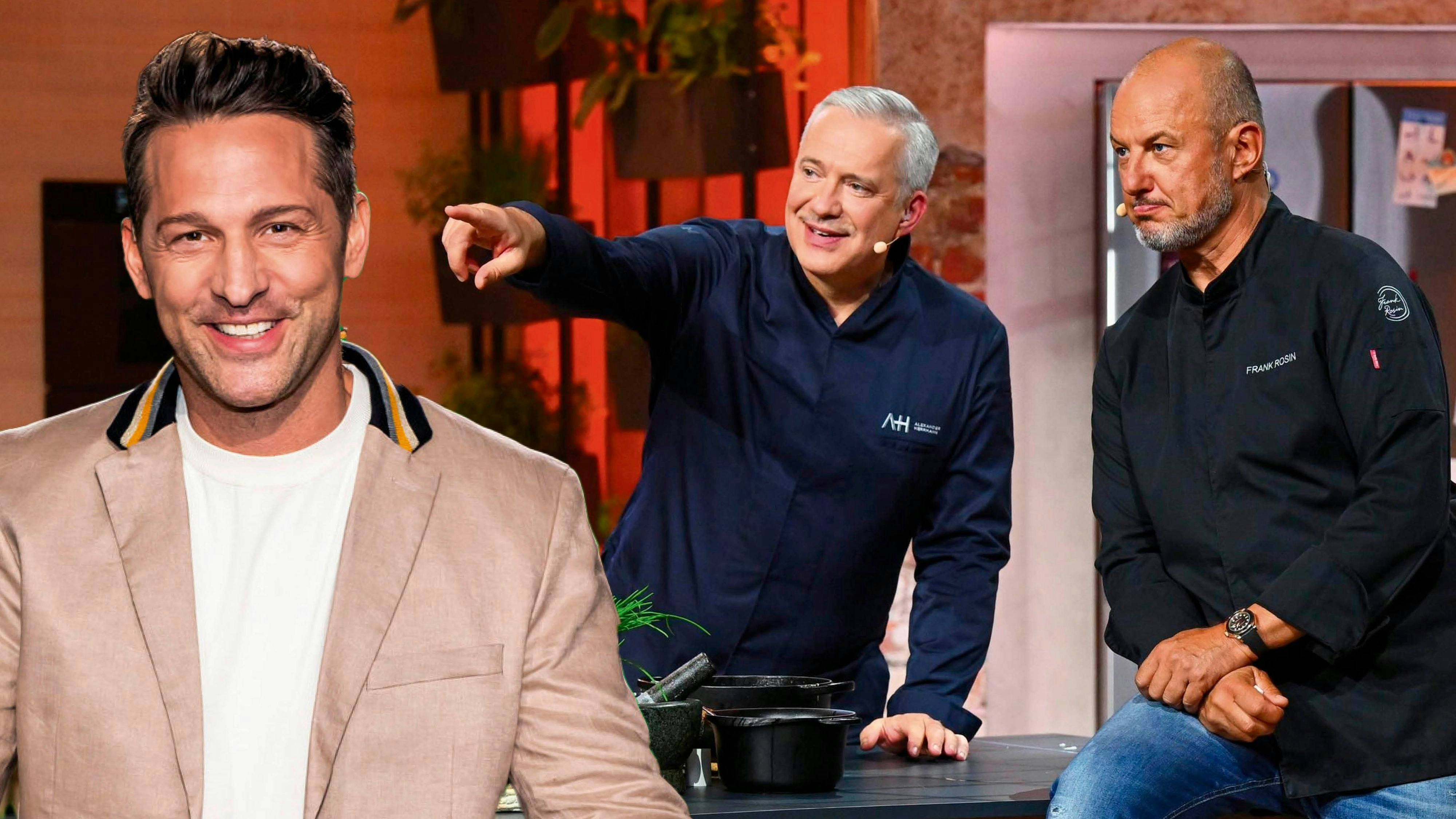 Alexander Kumptner kann aus der sicheren Entfernung über seine Kollegen Alexander Hermann und Frank Rosin schmunzeln…  