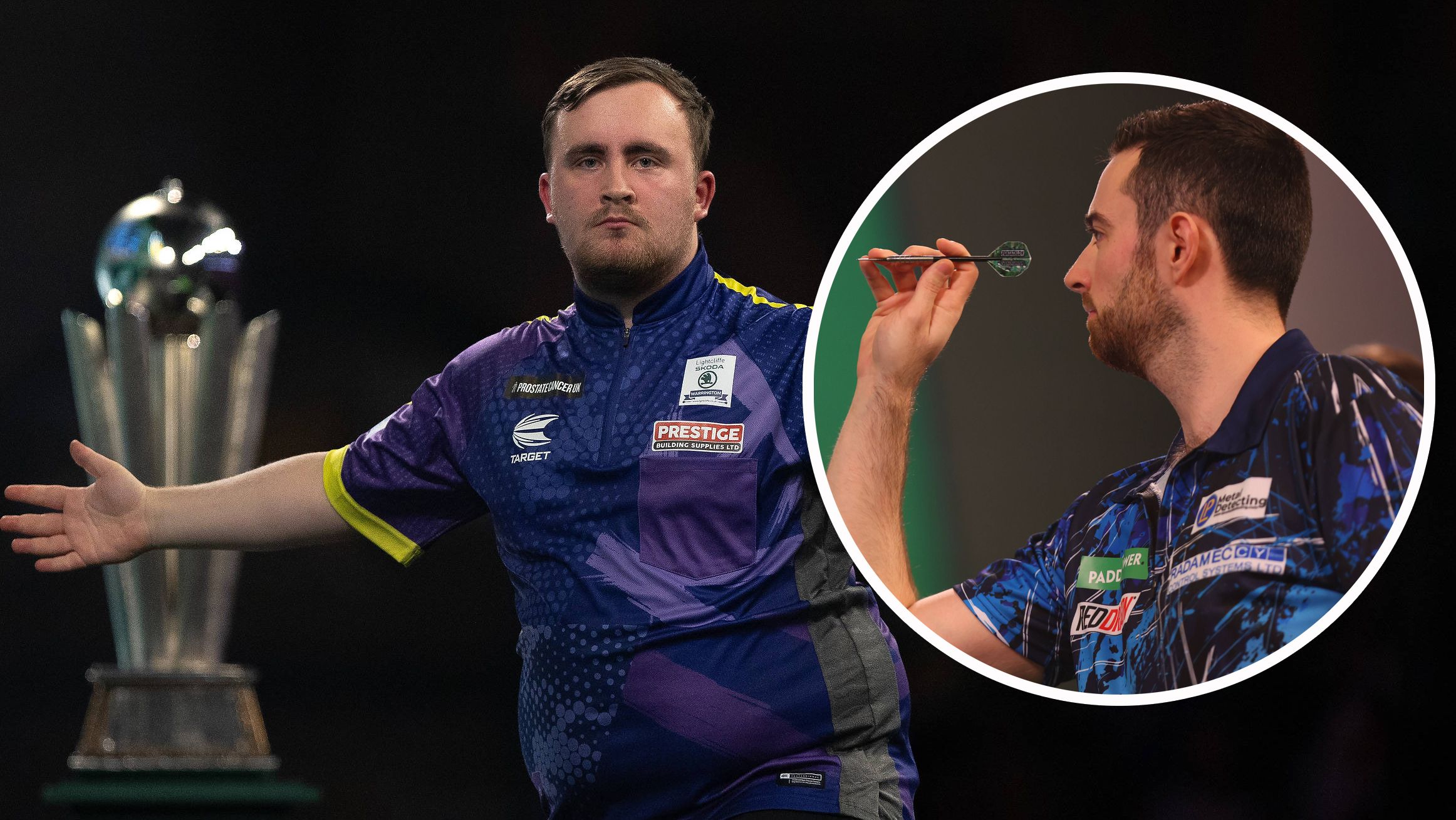 Luke Littler und Luke Humphries (r.) lieferten ein hochklassiges Finale.