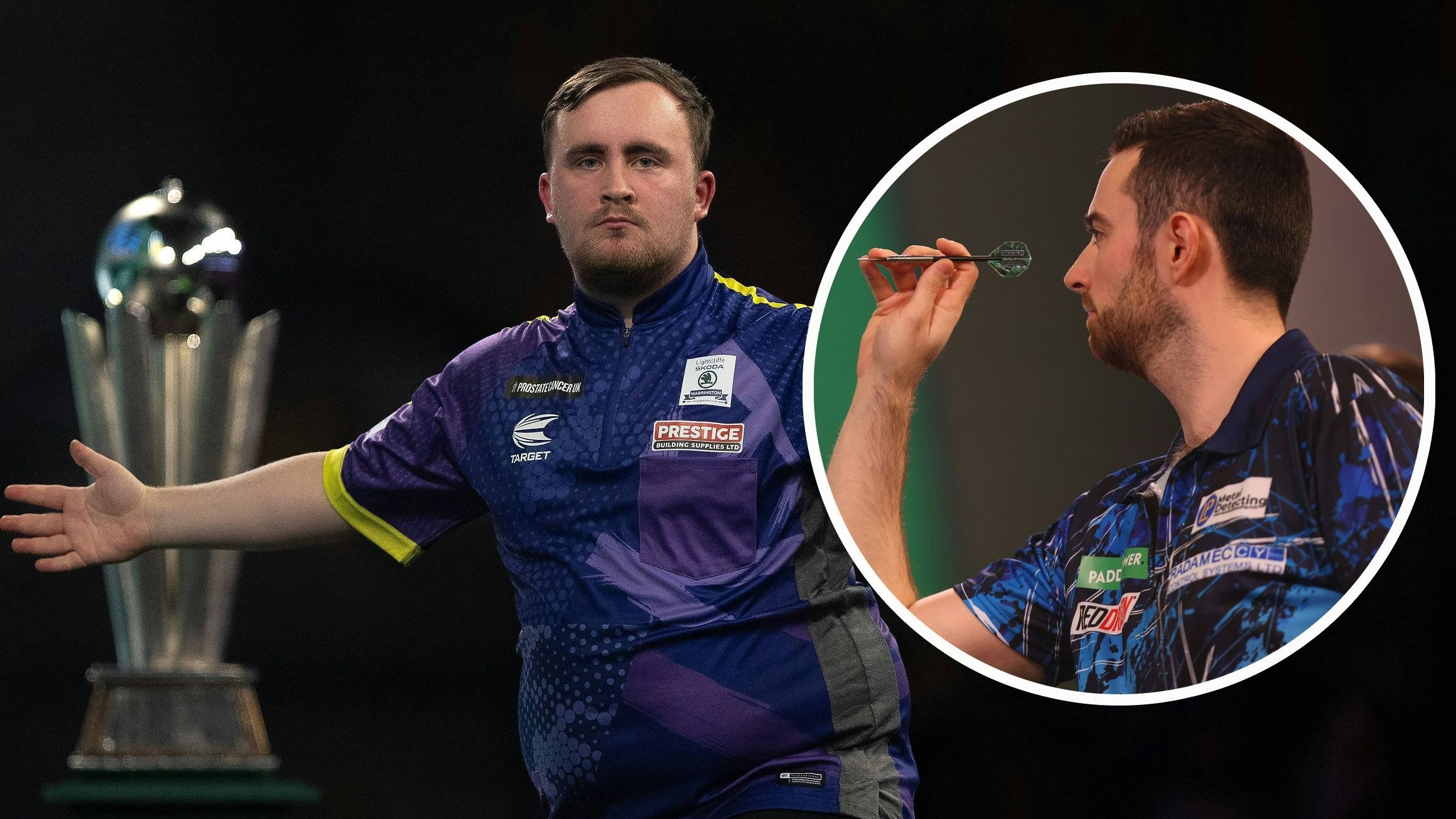 Luke Littler und Luke Humphries (r.) lieferten ein hochklassiges Finale.