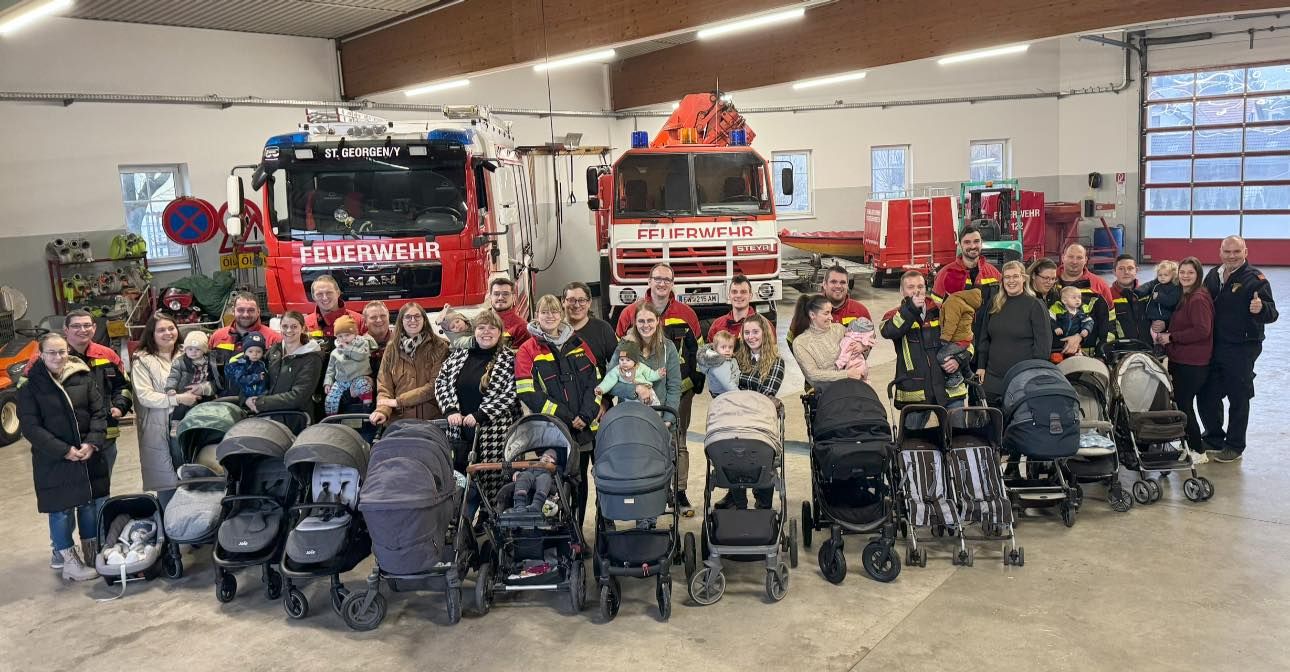 2022 und 2023 kamen insgesamt 14 Feuerwehr-Babys zur Welt. Nachwuchssorgen muss man sich also hier keine machen.