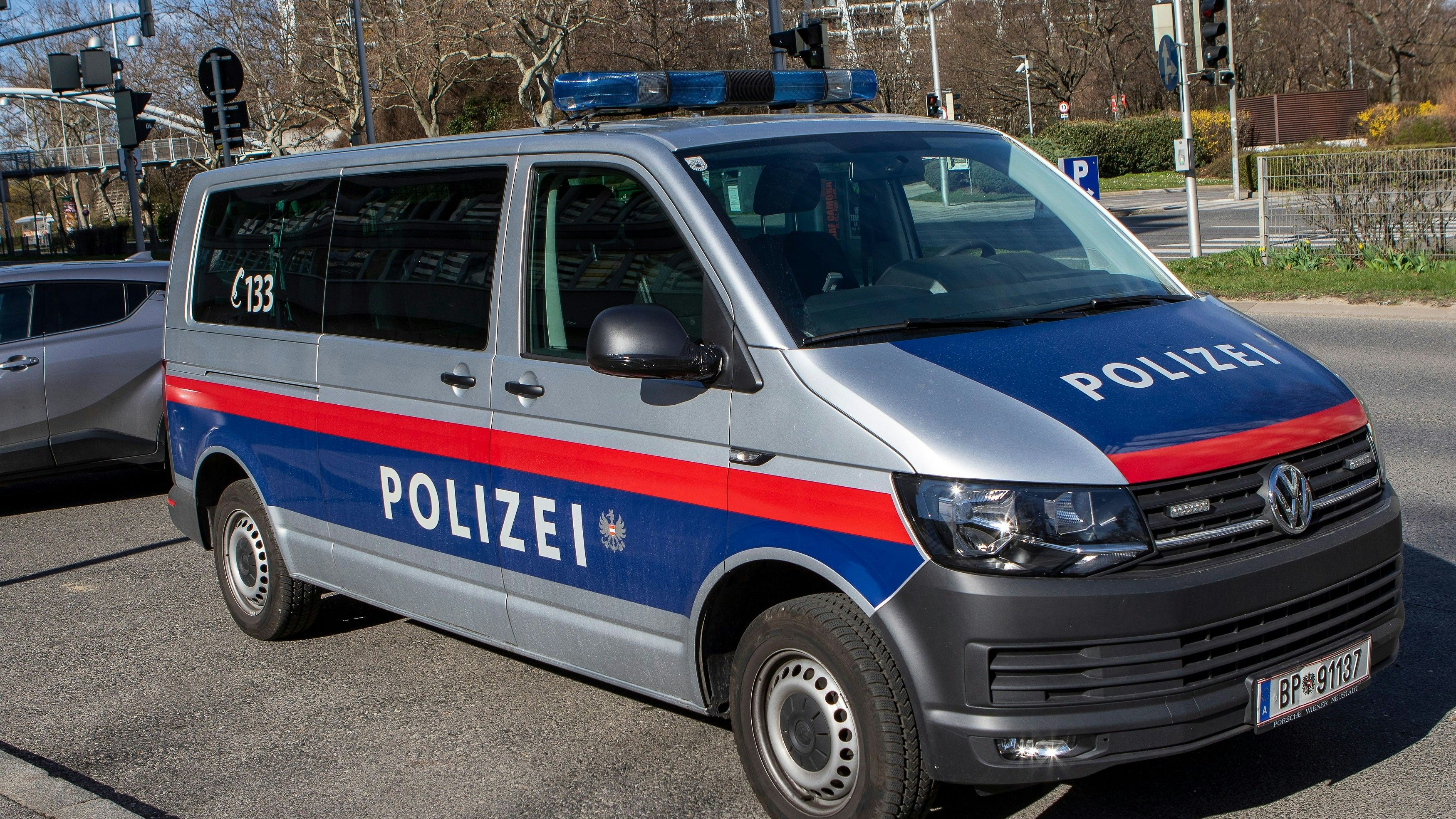 Polizeieinsatz in Wien-Liesing. Archivbild. 