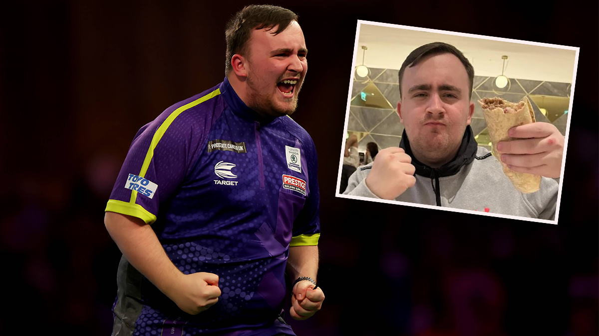 Luke Littler aß nach jedem Sieg ein Kebap. 