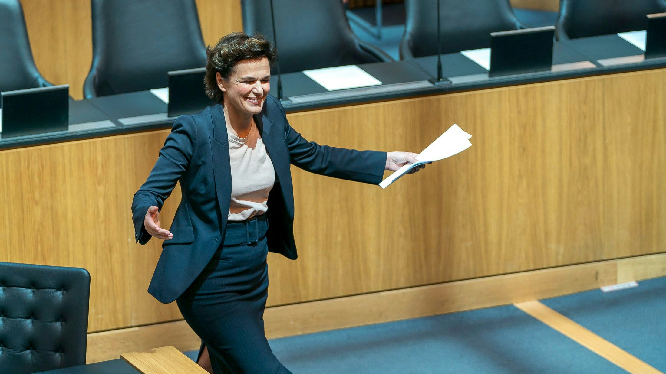 Rendi-Wagner – hier bei ihrem Ausscheiden aus dem Nationalrat – hat gute Karrten.