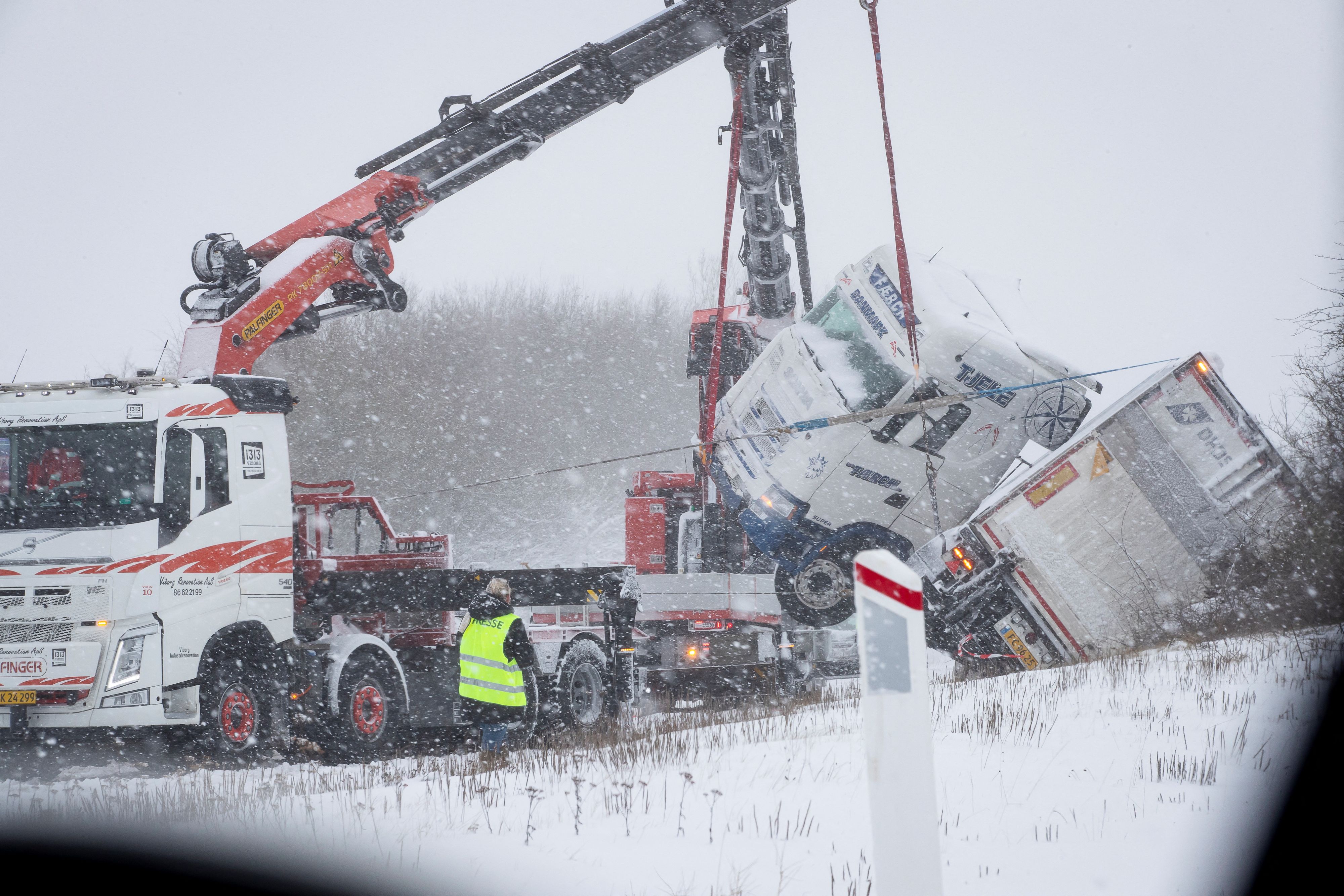 Nordeuropa wird von einer Kältewelle heimgesucht. In Schweden und Dänemark gab es teilweise kein Weiterkommen.