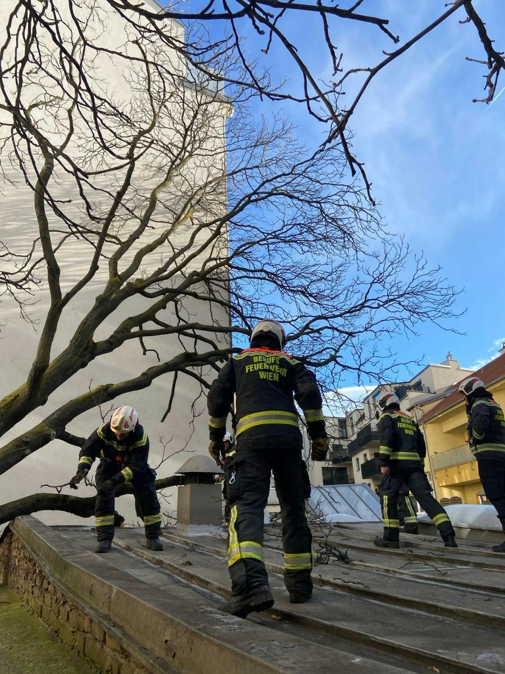 ... bewältigen zu können, wurde um 12:40 Uhr die erhöhte Einsatzbereitschaft angeordnet, ...