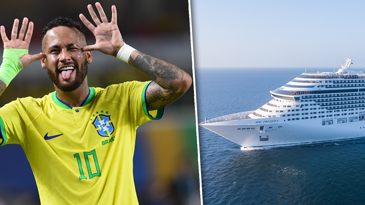 Neymar feiert am Luxusdampfer