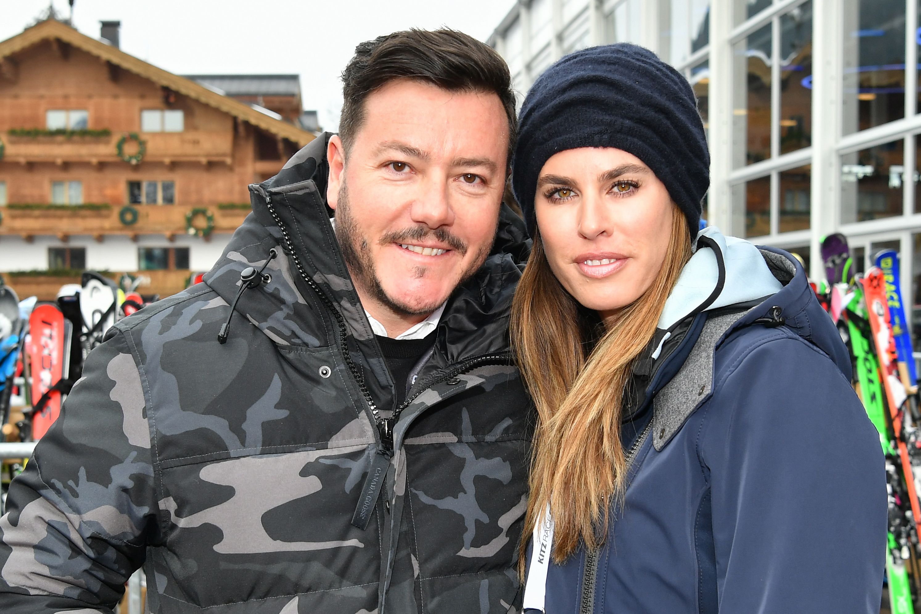 René Benko und seine Ehefrau Nathalie in Kitzbühel beim Hahnenkamm-Wochenende in Kitzbühel.