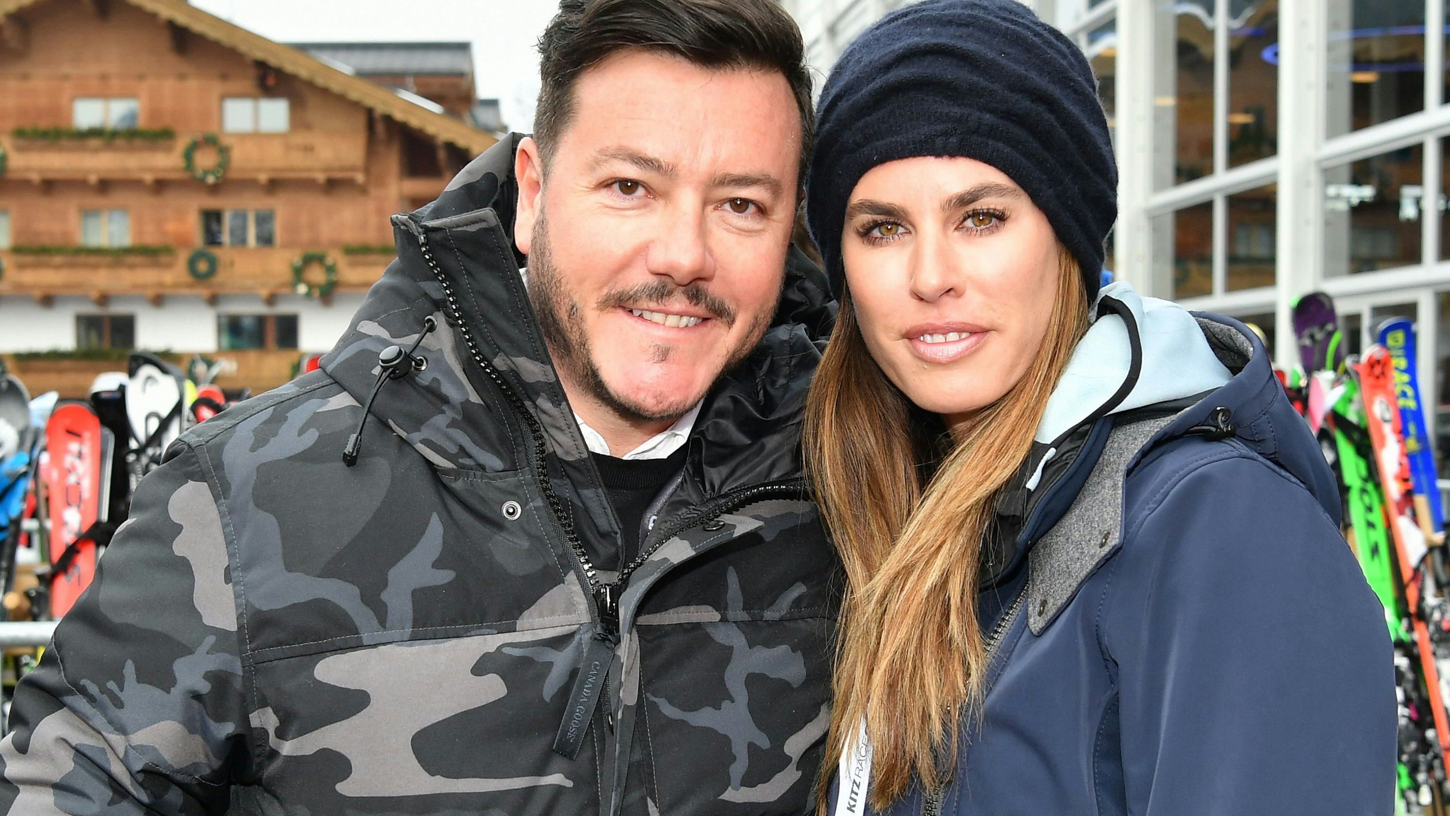 René Benko und seine Ehefrau Nathalie in Kitzbühel beim Hahnenkamm-Wochenende in Kitzbühel.