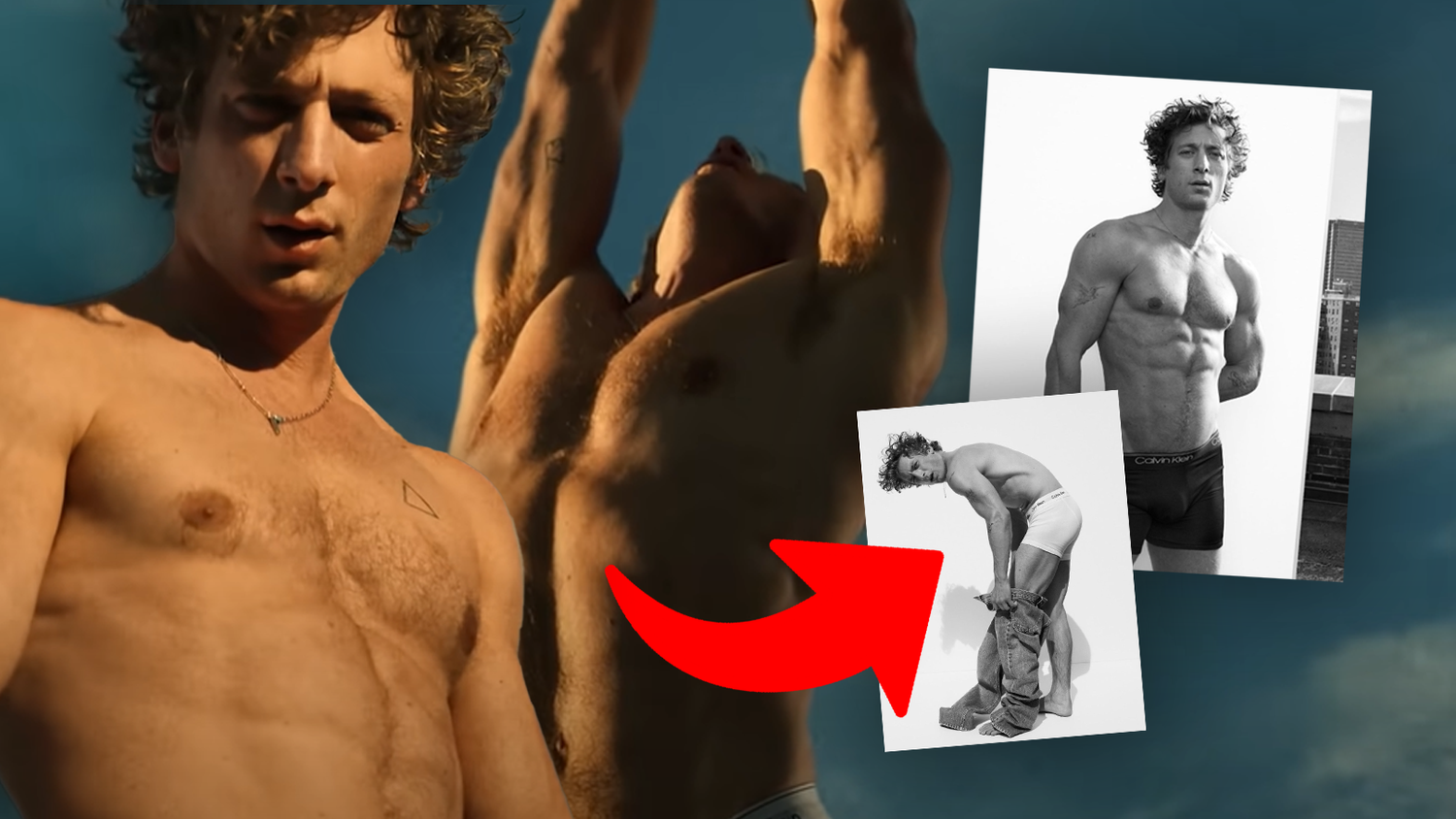 Jeremy Allen White zeigt nackte Haut für Calvin Klein.