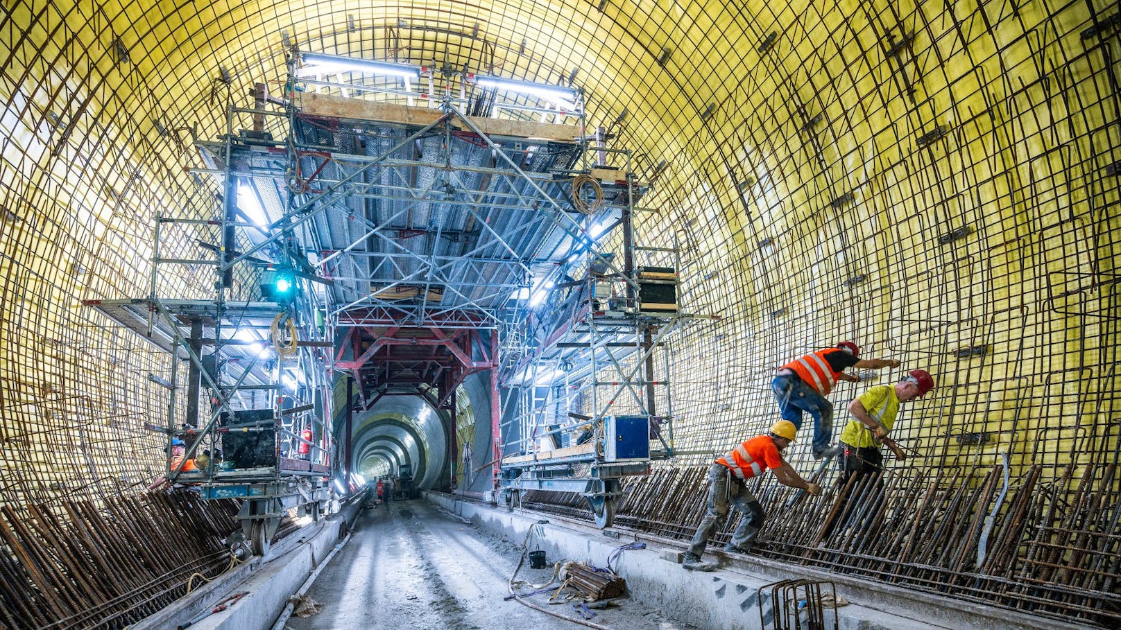 Beim Semmering-Basistunnel gehen die Arbeiten ebenfalls auf Hochtouren voran