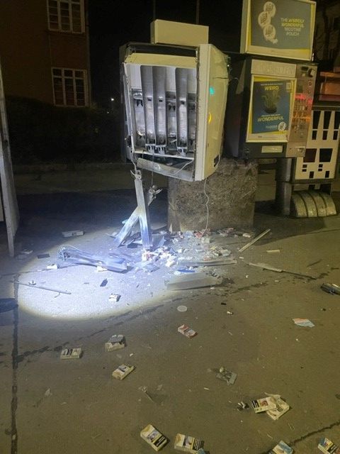 Einbruchsdiebstahl in Zigarettenautomat mittels Pyrotechnik in Wien-Favoriten.