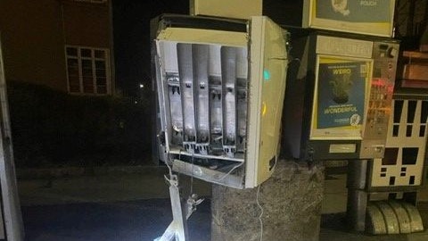 Einbruchsdiebstahl in Zigarettenautomat mittels Pyrotechnik in Wien_Favoriten.