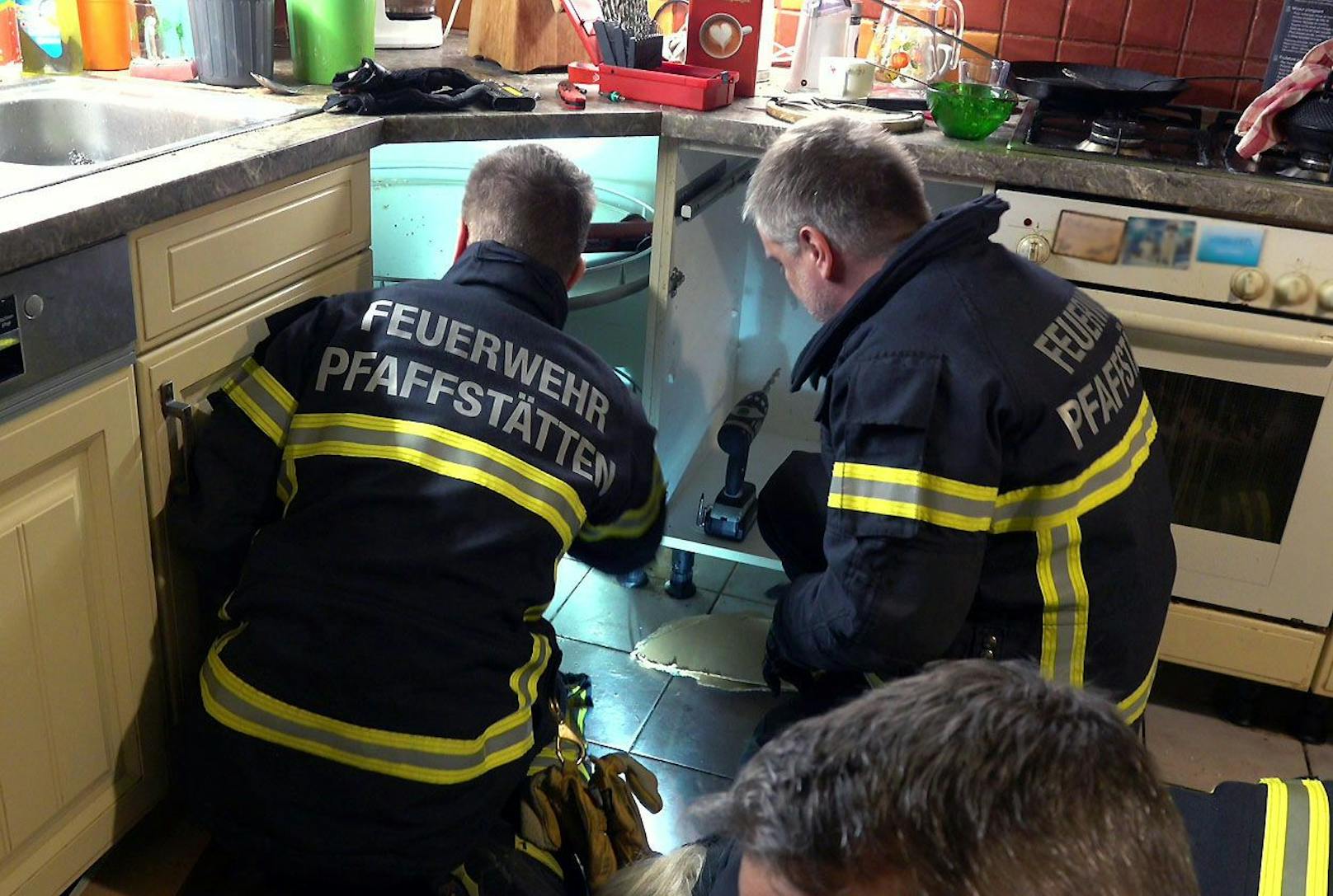 Die Feuerwehr musste also anrücken.