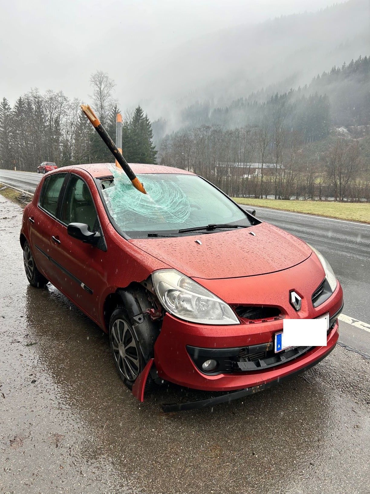 Die Beamten nahmen den Verkehrsunfall wahr. Die Lenkerin (48) kam mit leichten Verletzungen davon.
