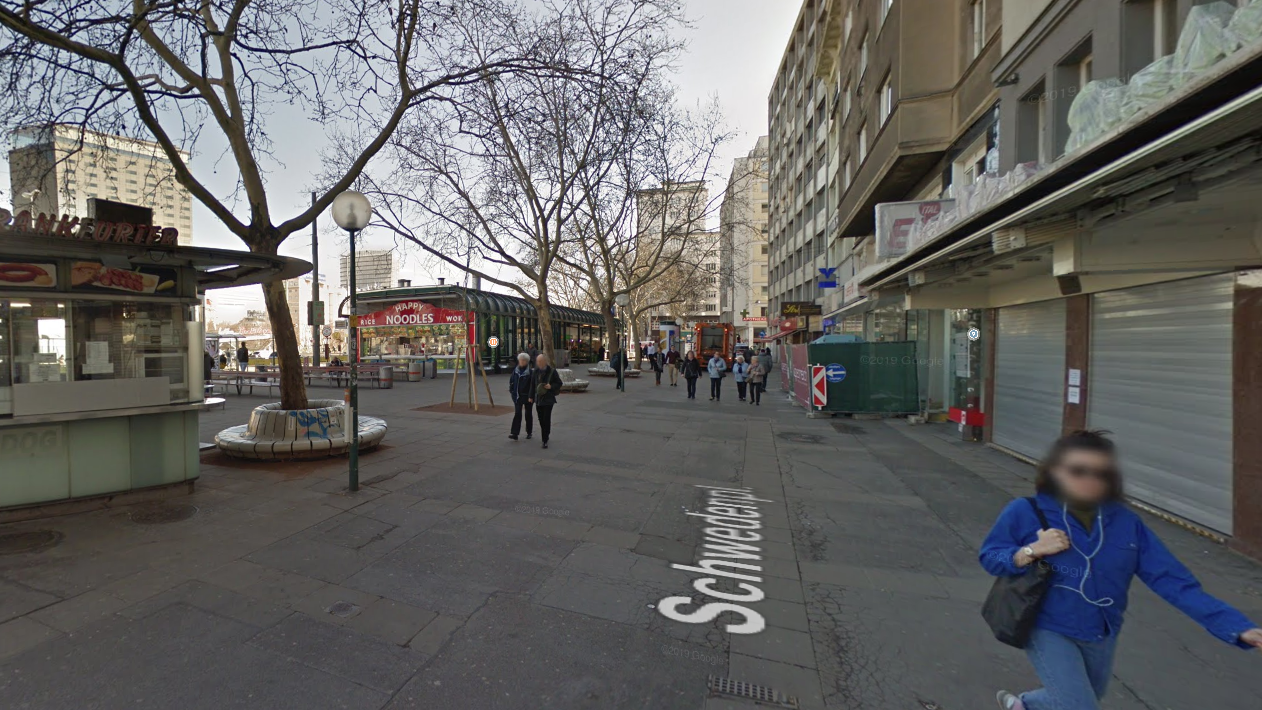 Nah kurzer Flucht am Schwedenplatz wurde der Verdächtige festgenommen.