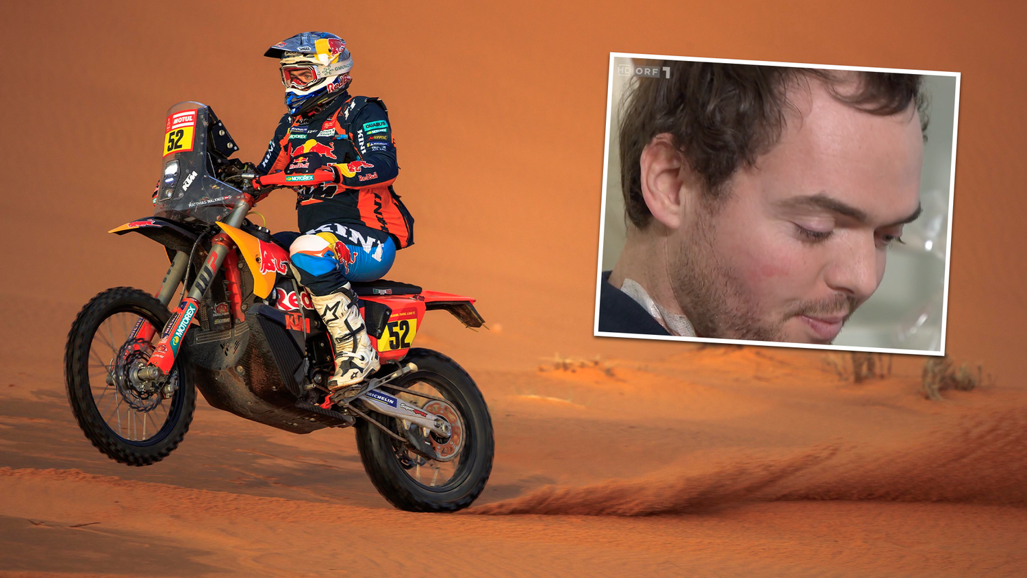 Matthias Walkner ist auf dem Weg der Besserung, will wieder Motorrad fahren.