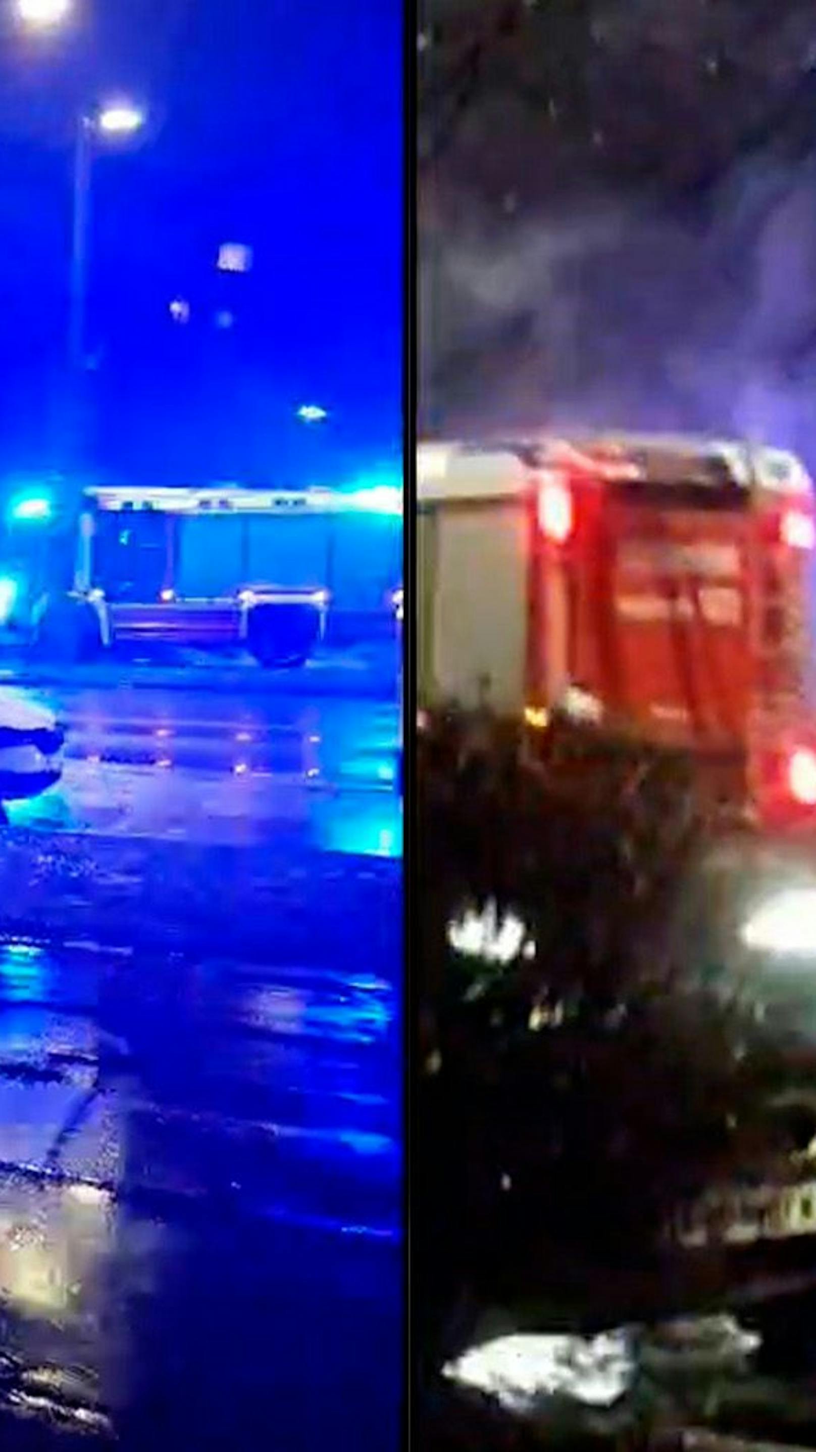 BMW-SUV geht in Wien mitten auf Straße in Flammen auf