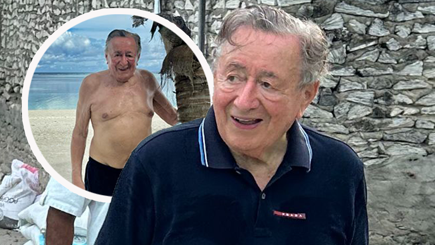 Endlich kann Lugner seinen Urlaub genießen.